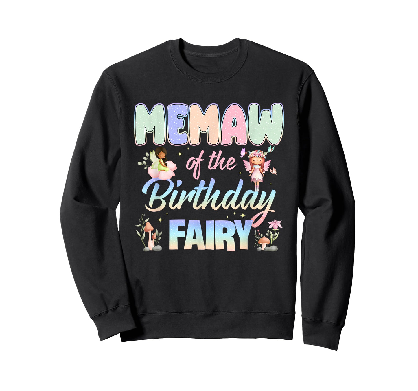 Memaw of The Birthday Fairy Little Girl Magical Family T-Shirt