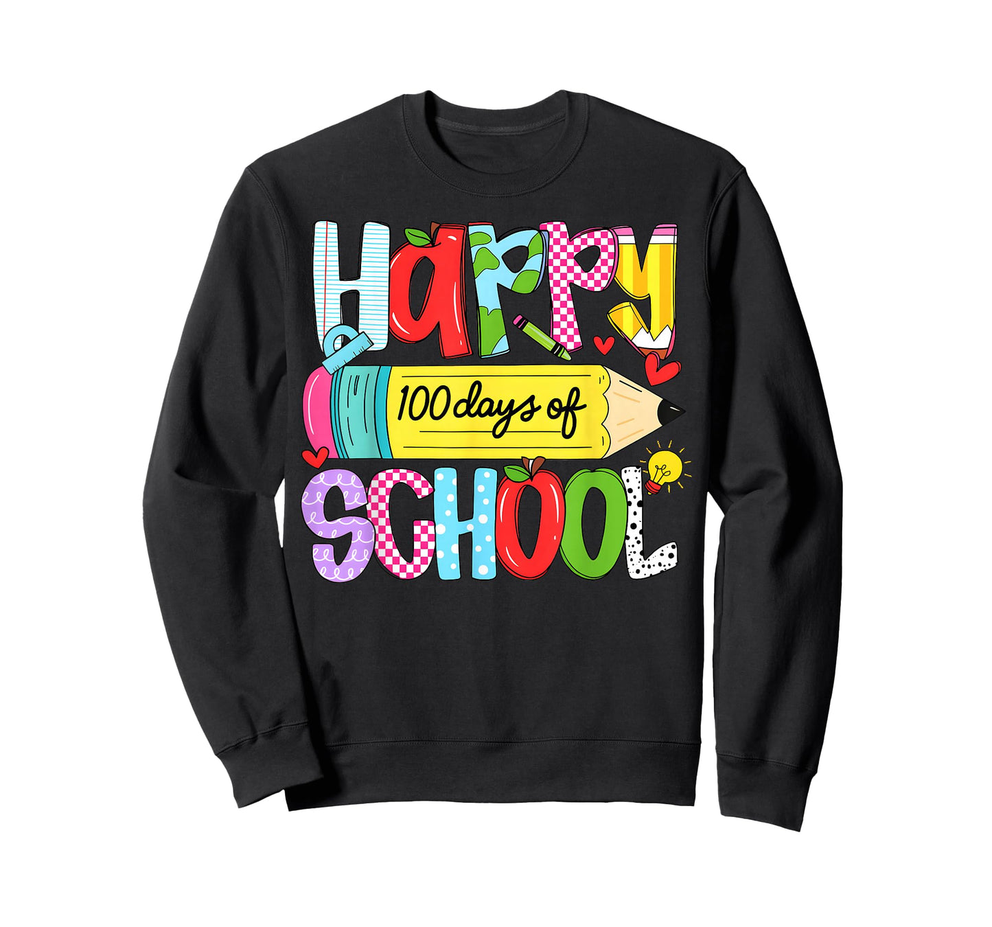 Happy 100th Day of School 100 Days Teacher Boy Girl Kid T-Shirt