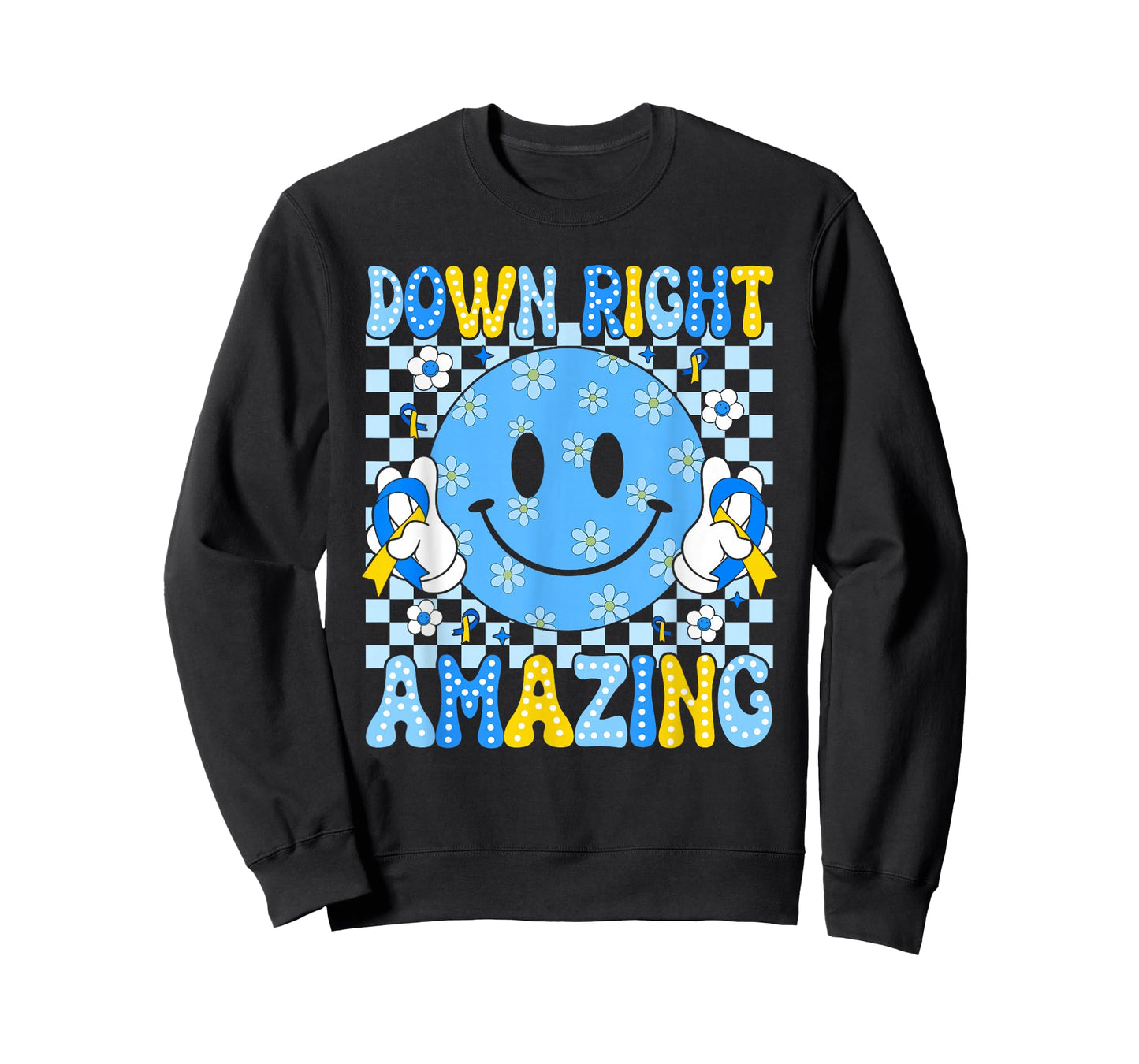 Down Right Amazing Smile Face Down Syndrome Awareness Kids T-Shirt
