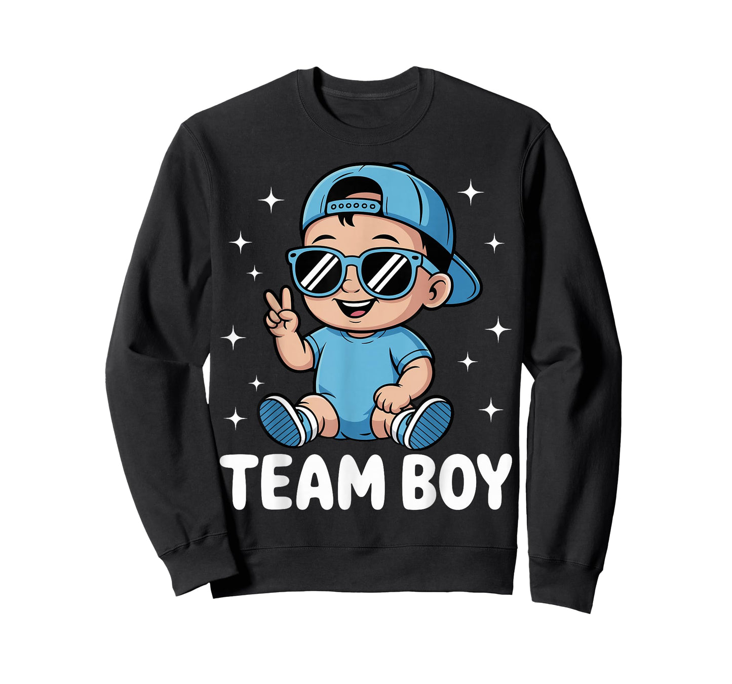 Team Boy Baby Announcement Gender Reveal Family Party T-Shirt