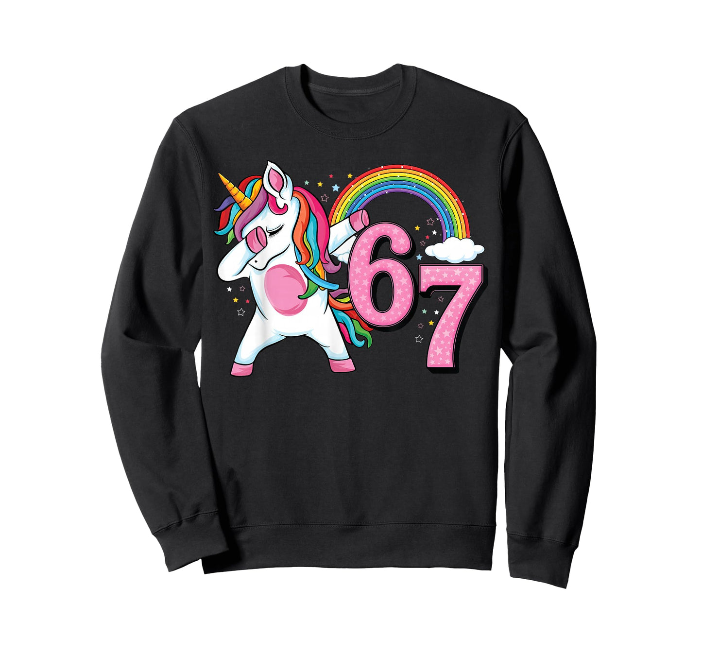 67 Dabbing Unicorn for Girls Six Seven Meme Kids Womens T-Shirt