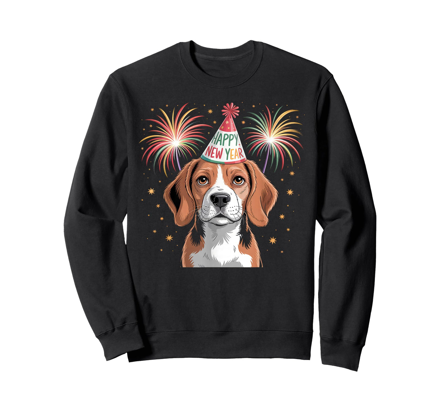 Funny Happy New Year 2026 Beagle Dog New Years Eve Party T-Shirt