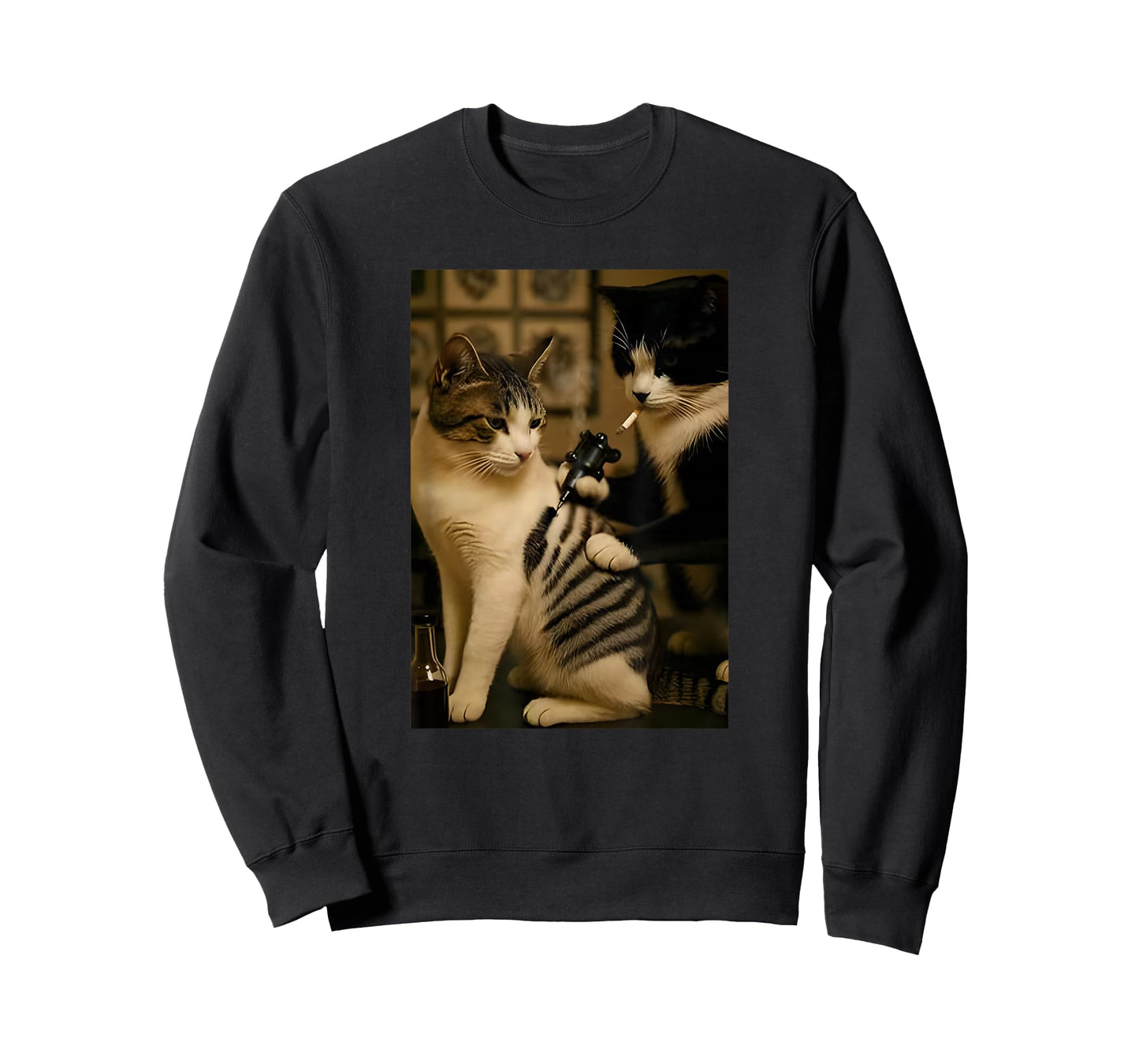 Retro Cat Tattoo Meme, Funny Cat Meme T-Shirt