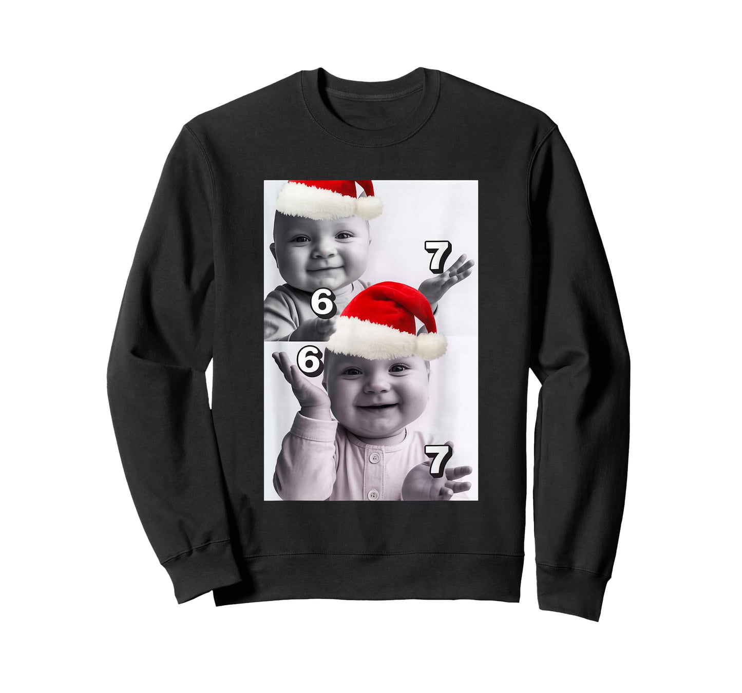 Niche Baby gen z Meme ai Viral Giggling Laughing 67 Meme T-Shirt