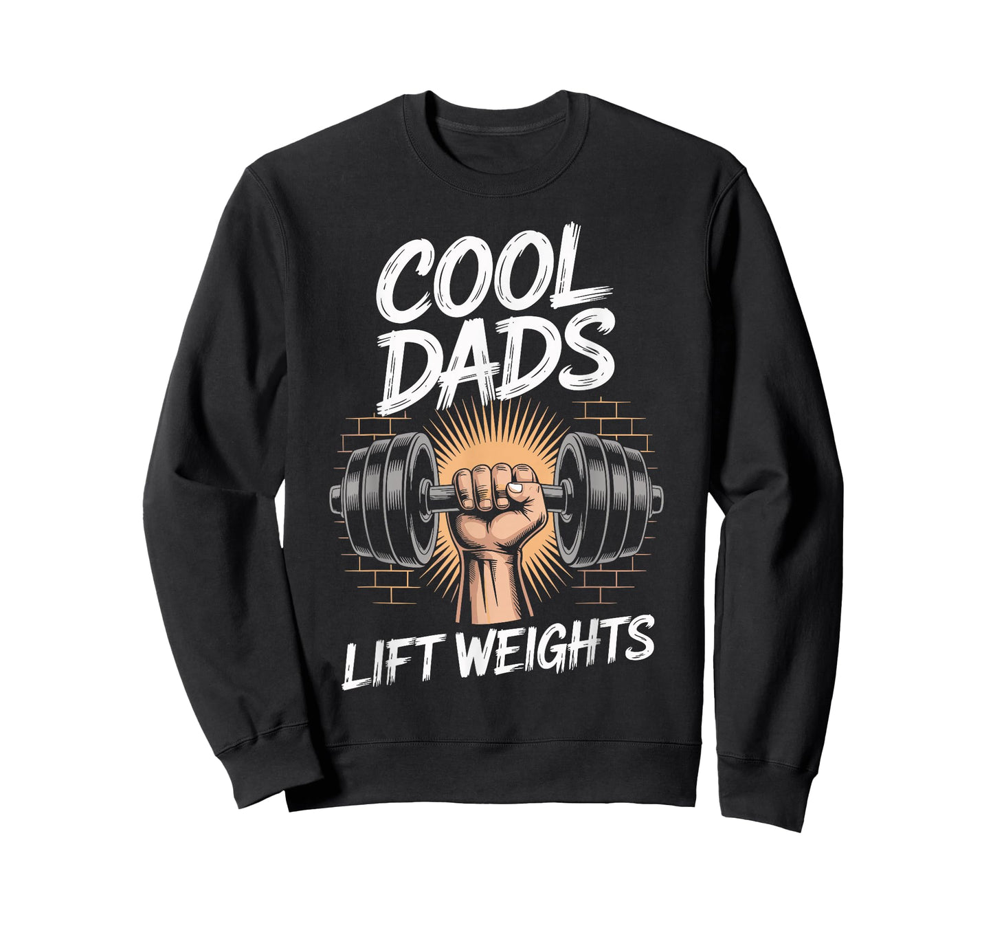Cool Dads Lift Weights Funny Weightlifting Dad Gym T-Shirt
