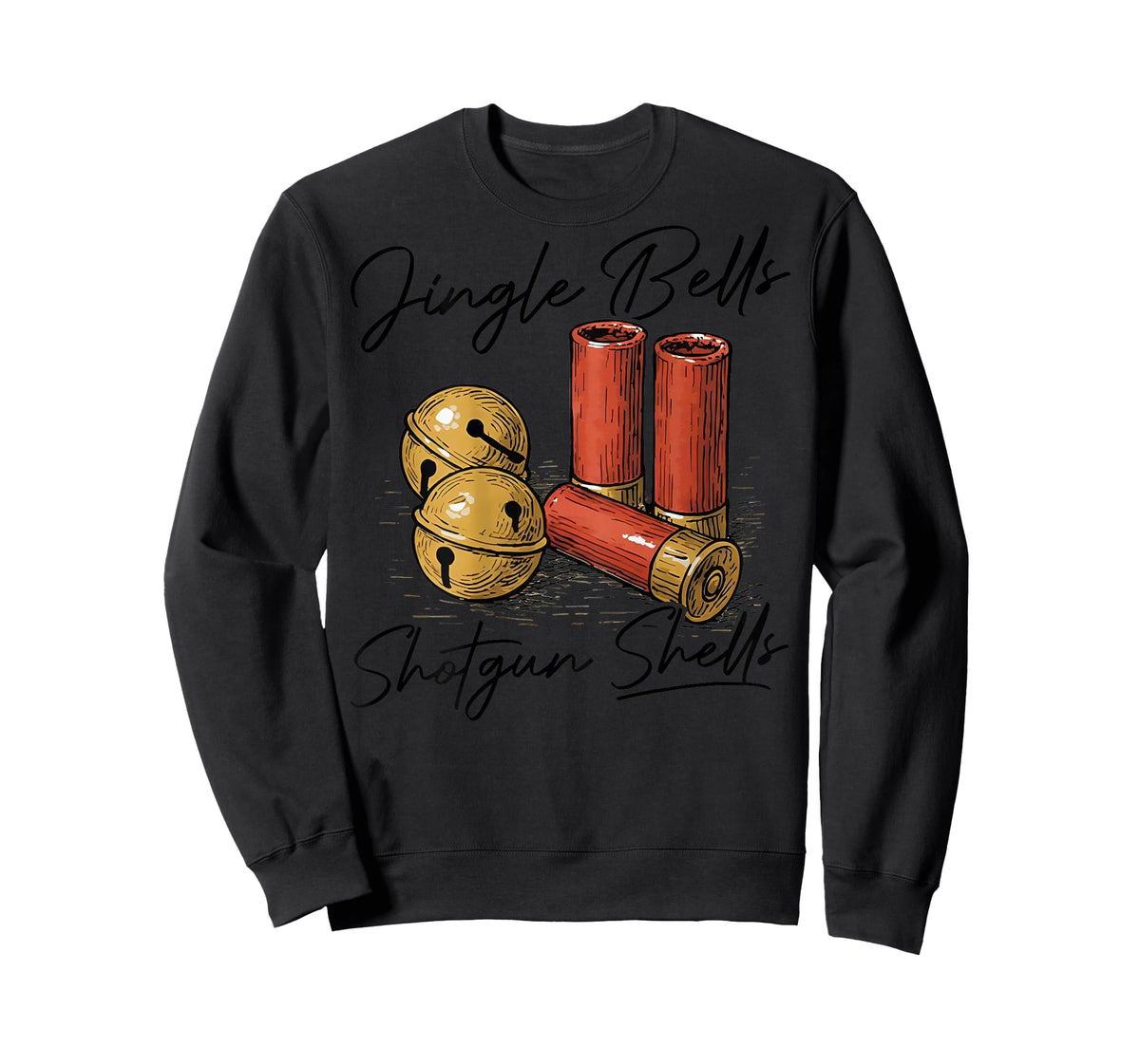 Jingle Bells Shotgun Shells (on Back) T-Shirt