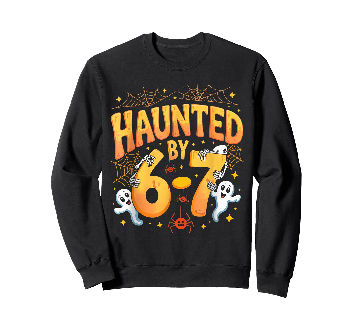 Haunted by 6-7 Six Seven 6 7 Meme Design Couples Halloween T-Shirt