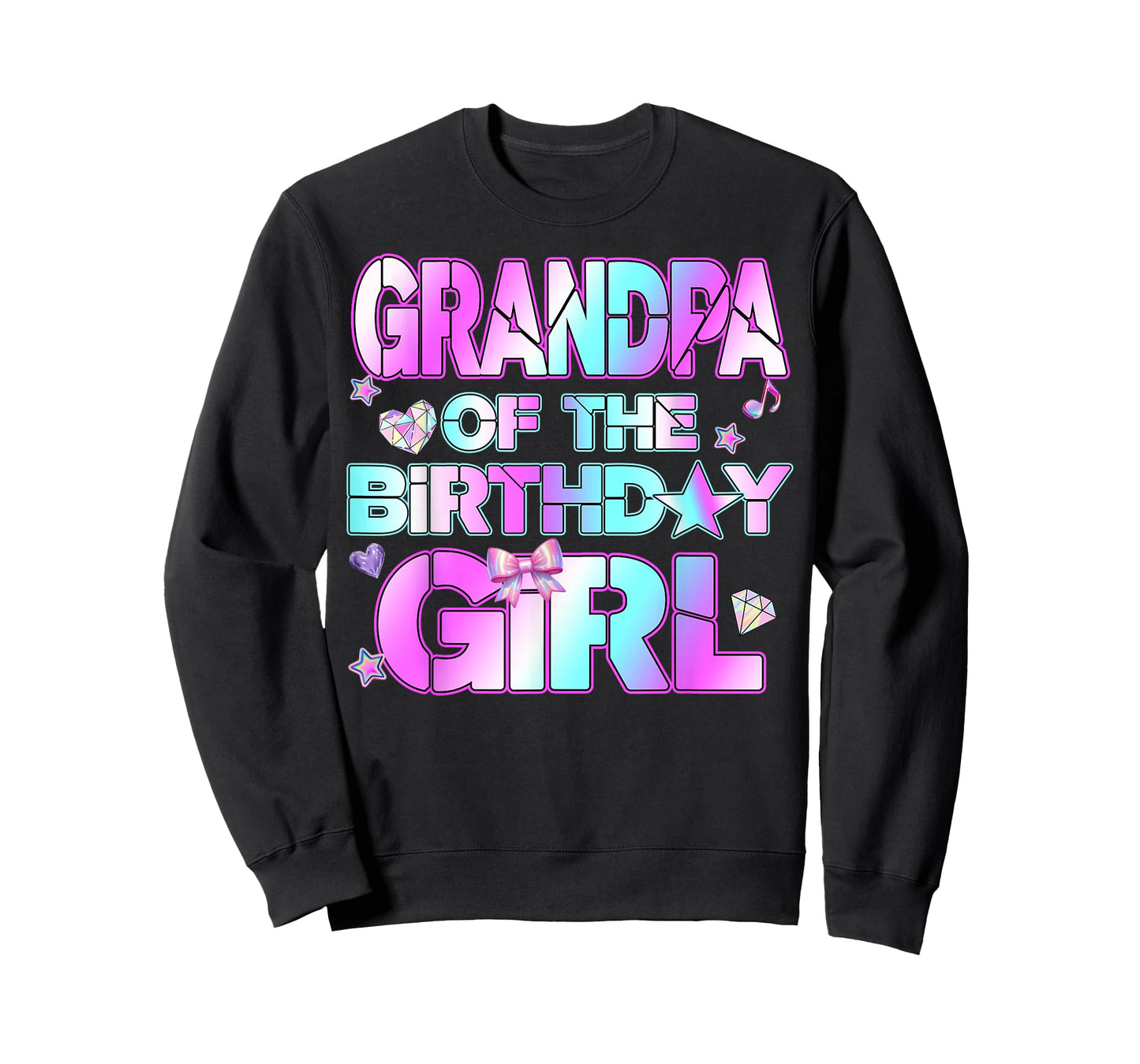 Grandpa The Birthday Girl Kpop Family Birthday Party Girls T-Shirt