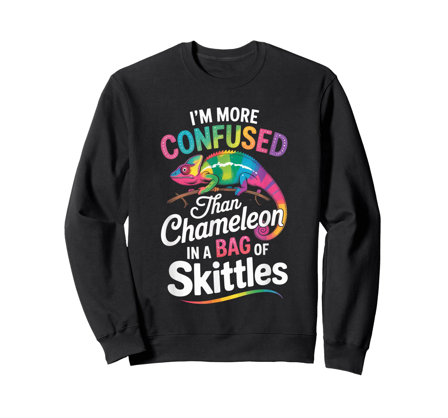 I'm More Confused Than A Chameleon in Bag of Skittles Gecko T-Shirt