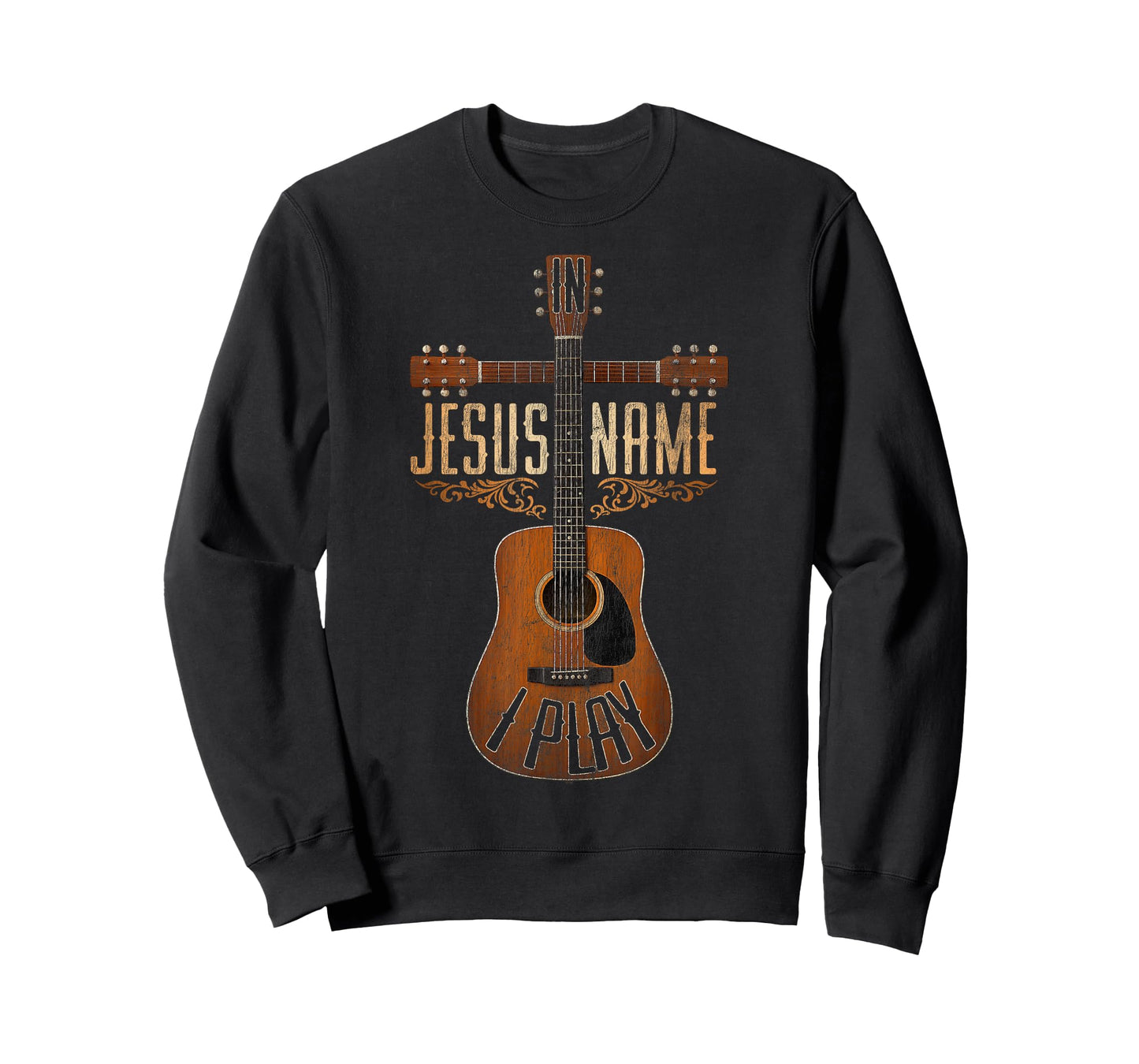 in Jesus Name I Play Christian Guitar Faith T-Shirt