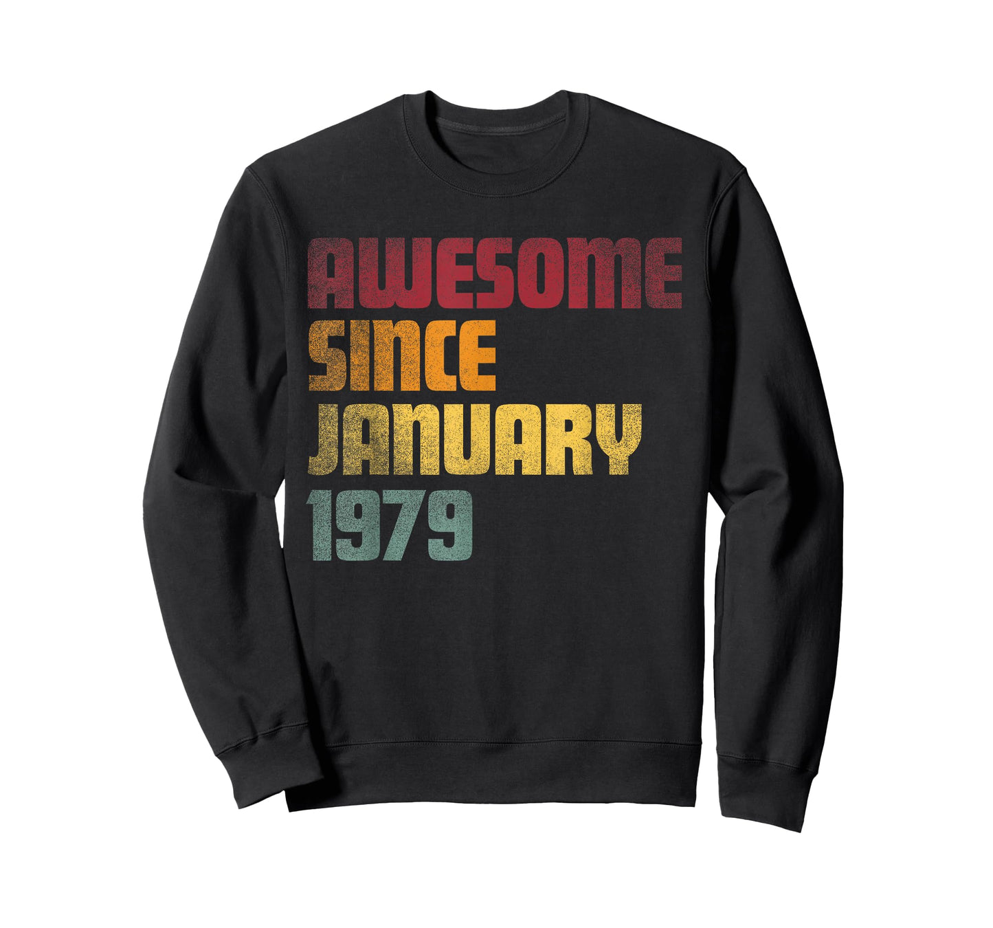 Awesome Since January 1979 47th Birthday - Vintage T-Shirt