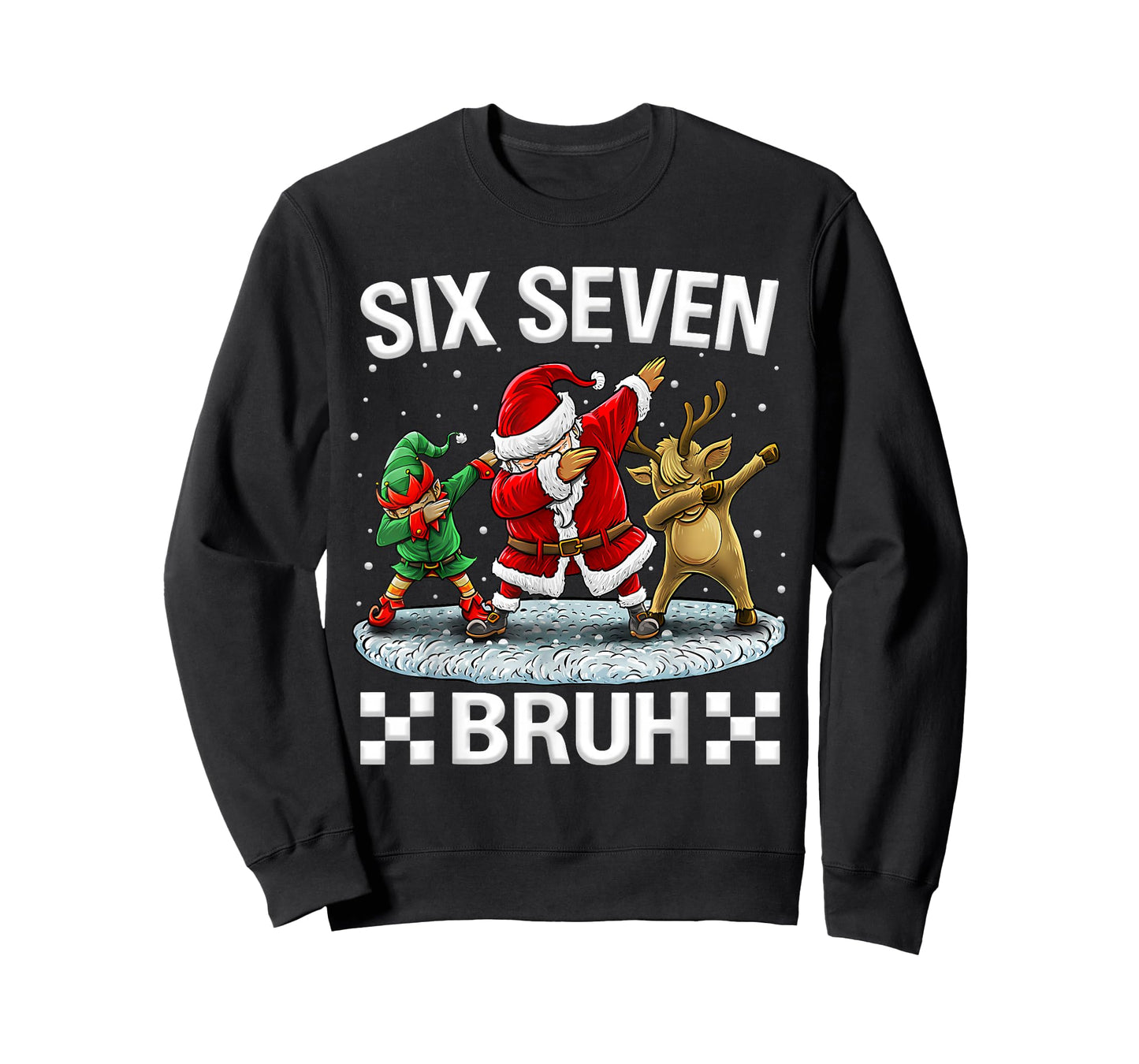 Six Seven Meme Christmas 67 Santa Dabbing Xmas Men Women Kid T-Shirt