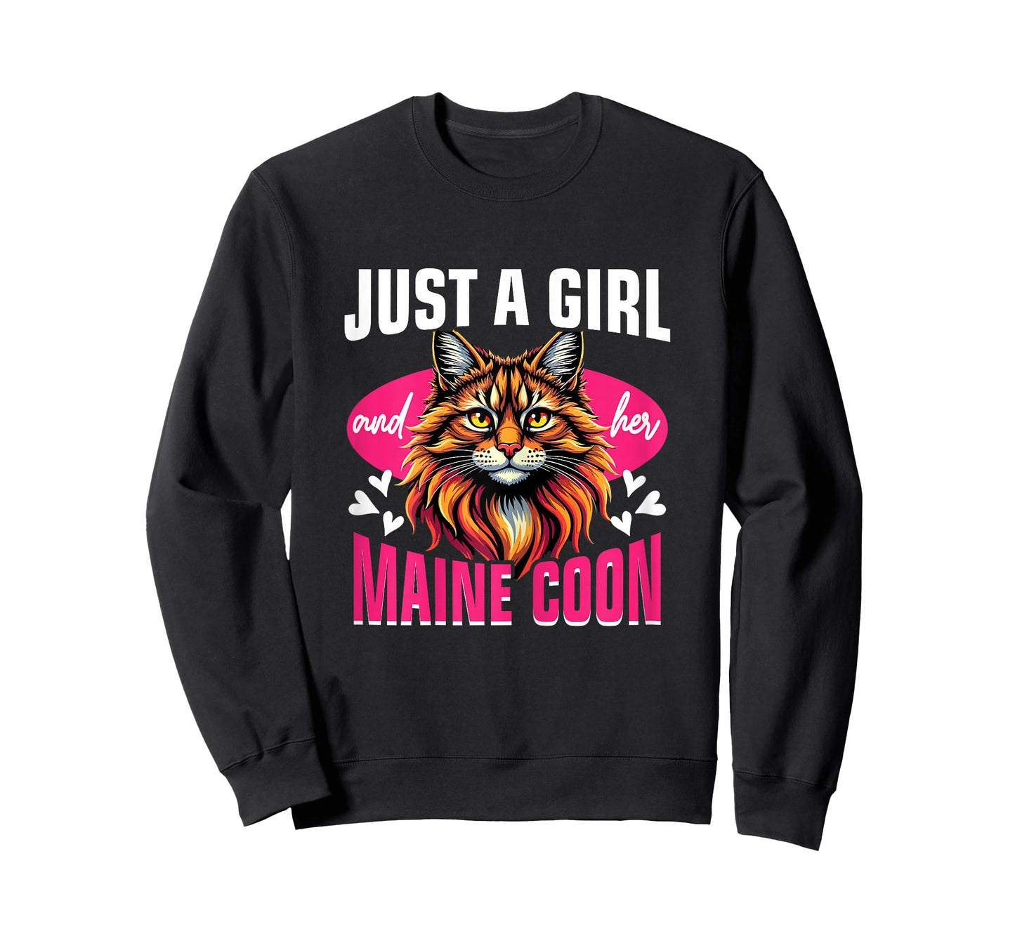 Maine Coon Cat Lover, Just A Girl and Her Maine Coon T-Shirt