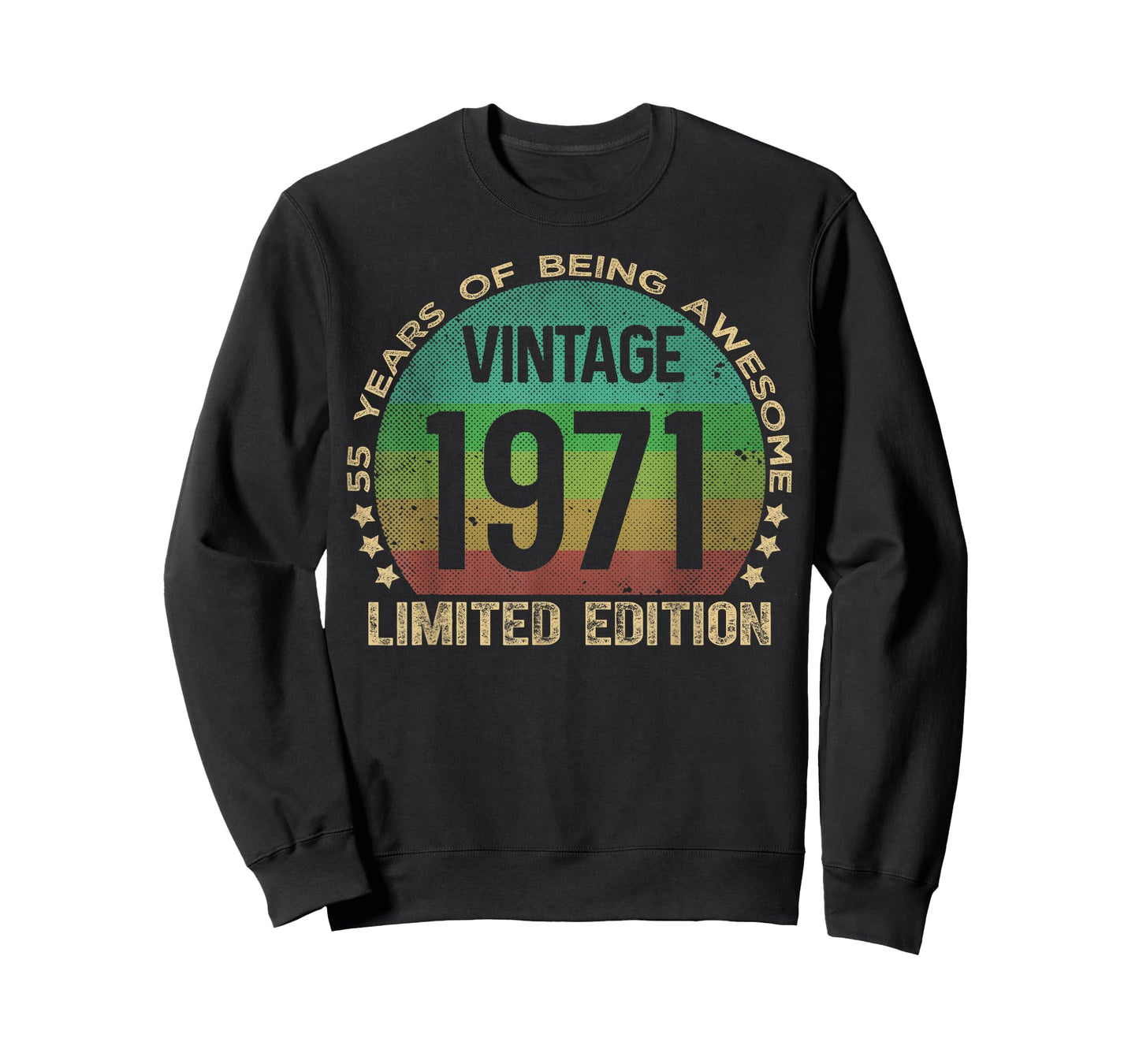 55 Year Old Gifts Vintage 1971 Limited Edition 55th Birthday T-Shirt