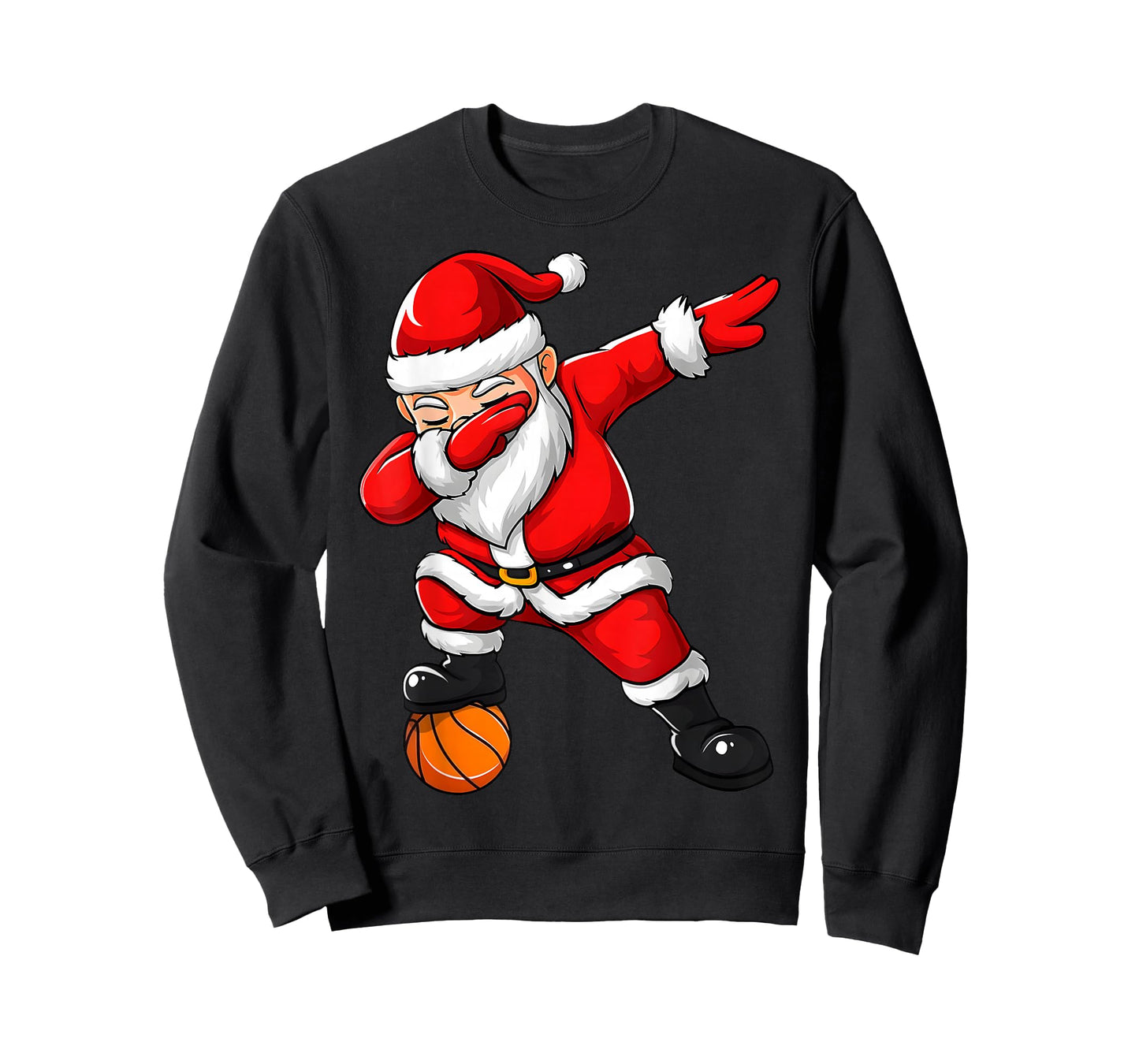 Dabbing Santa Basketball Christmas Funny Sports Player Lover T-Shirt