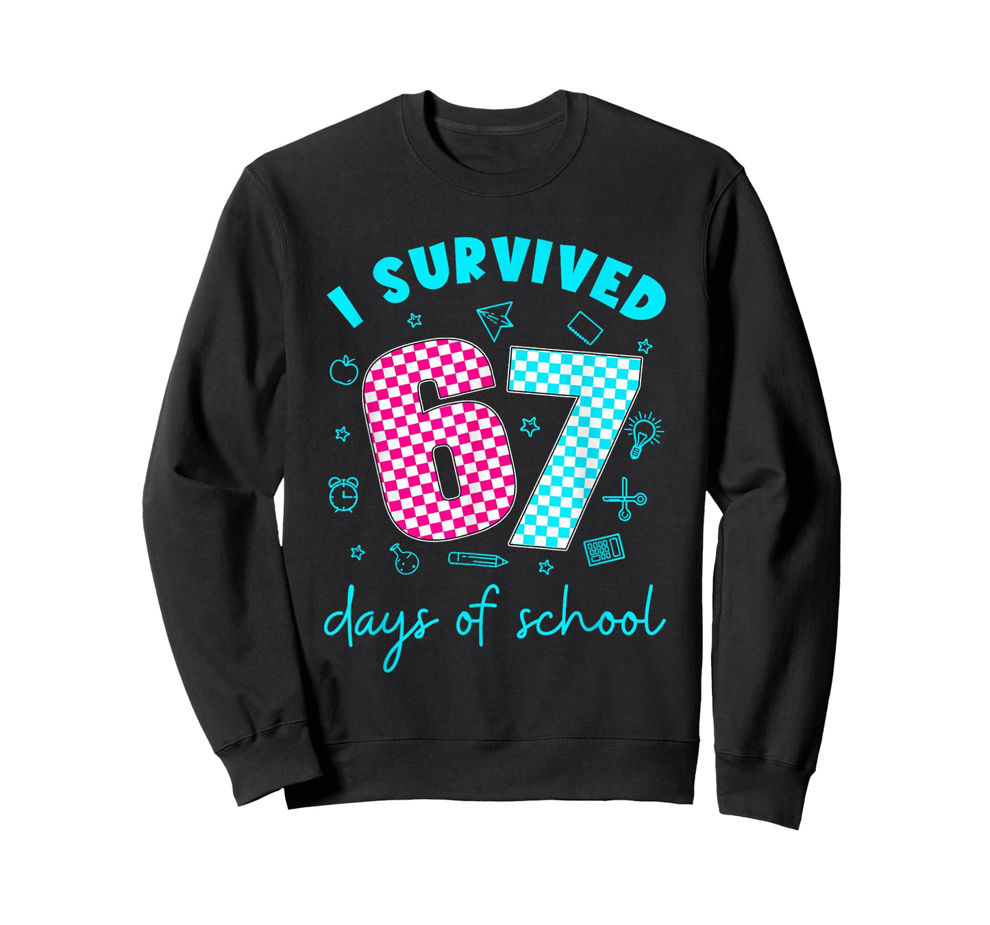 I Survived 67 Days of School Funny Meme Teacher Student T-Shirt