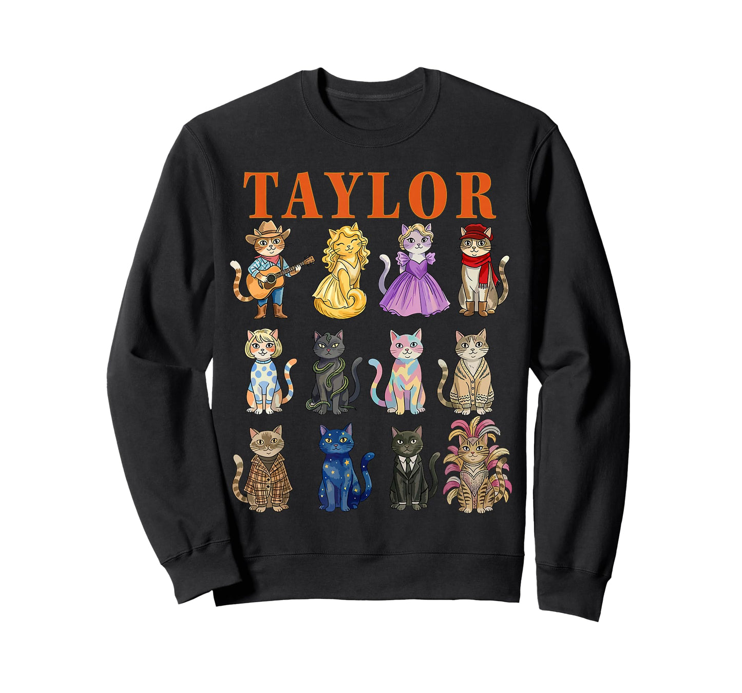 Taylor Groovy Name Cat 80's Vintage Birthday Girls T-Shirt