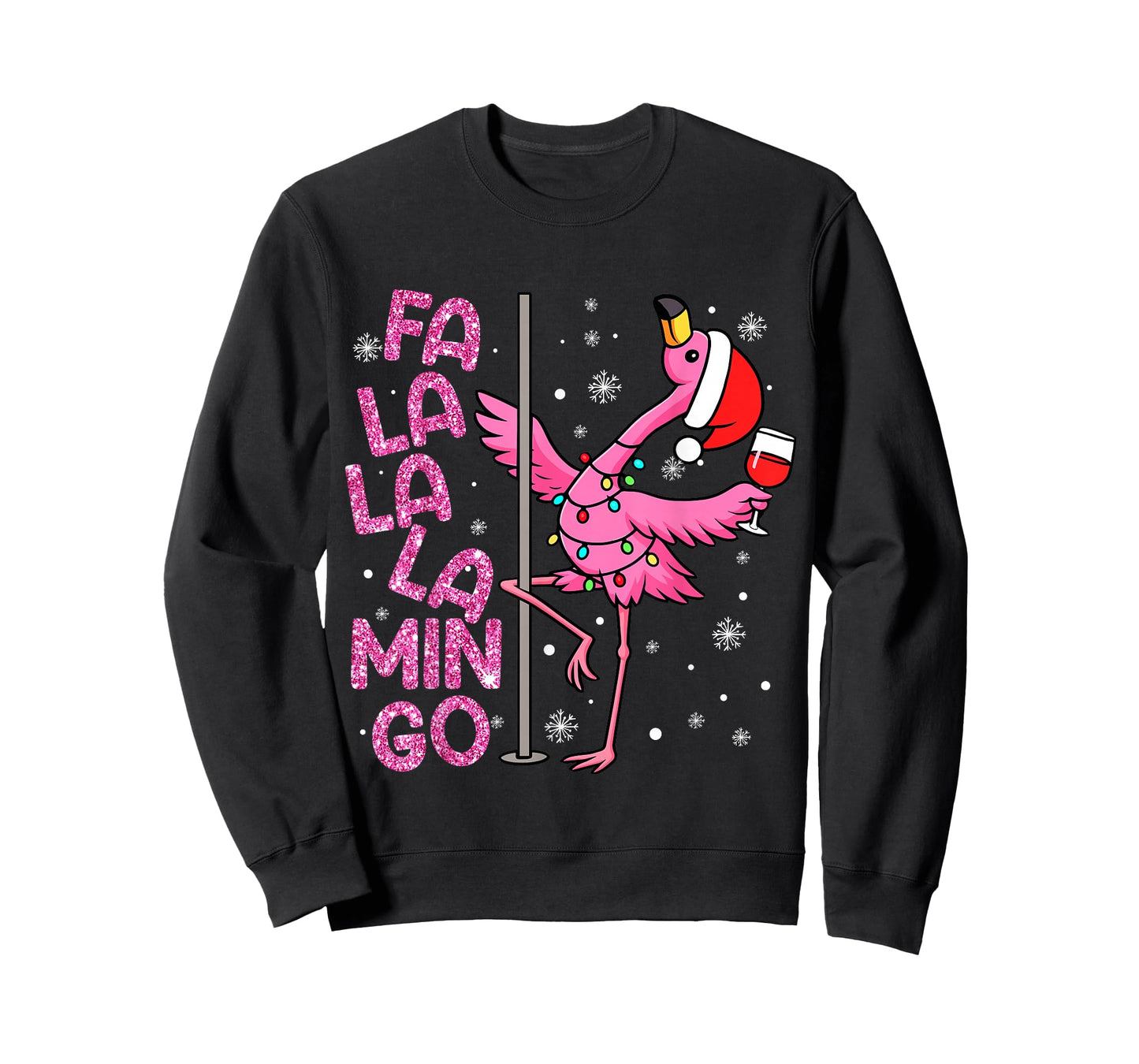 FA La La La Mingo Flamingo Christmas Dancing Party Xmas Pjs T-Shirt