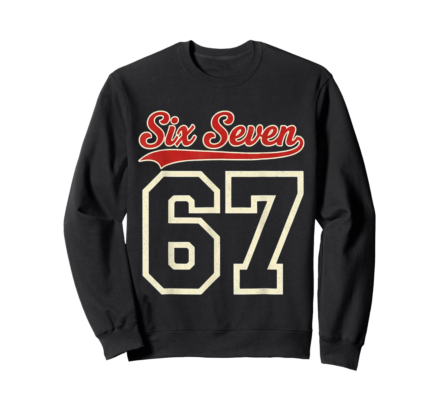 Vintage Six Seven 67 Meme Retro 6 7 Number T-Shirt