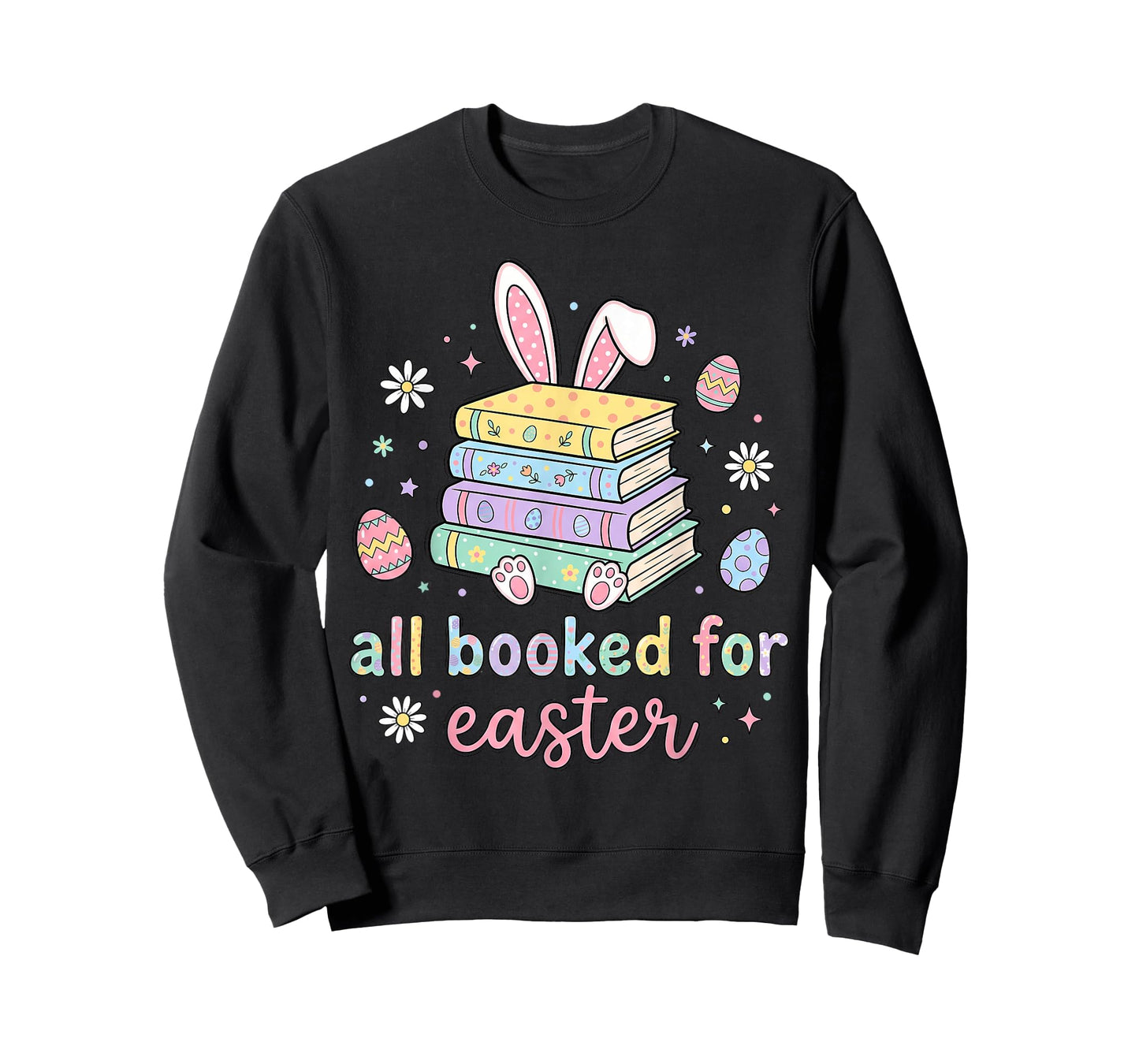 All Booked for Easter Cute Bunny Book Lover Easter Reading T-Shirt