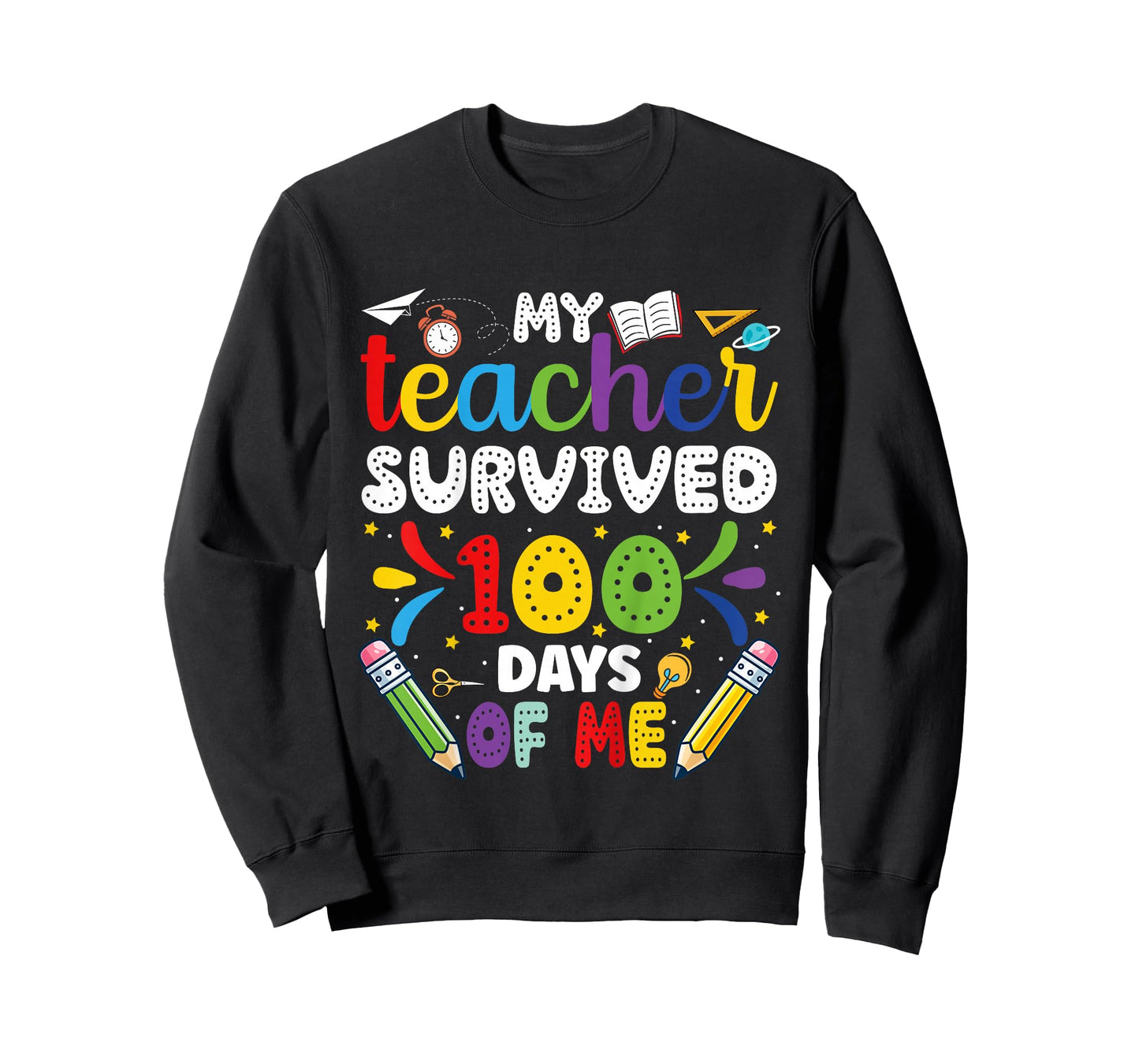 My Teacher Survived 100 Days of Me 100th Day of School Boys T-Shirt