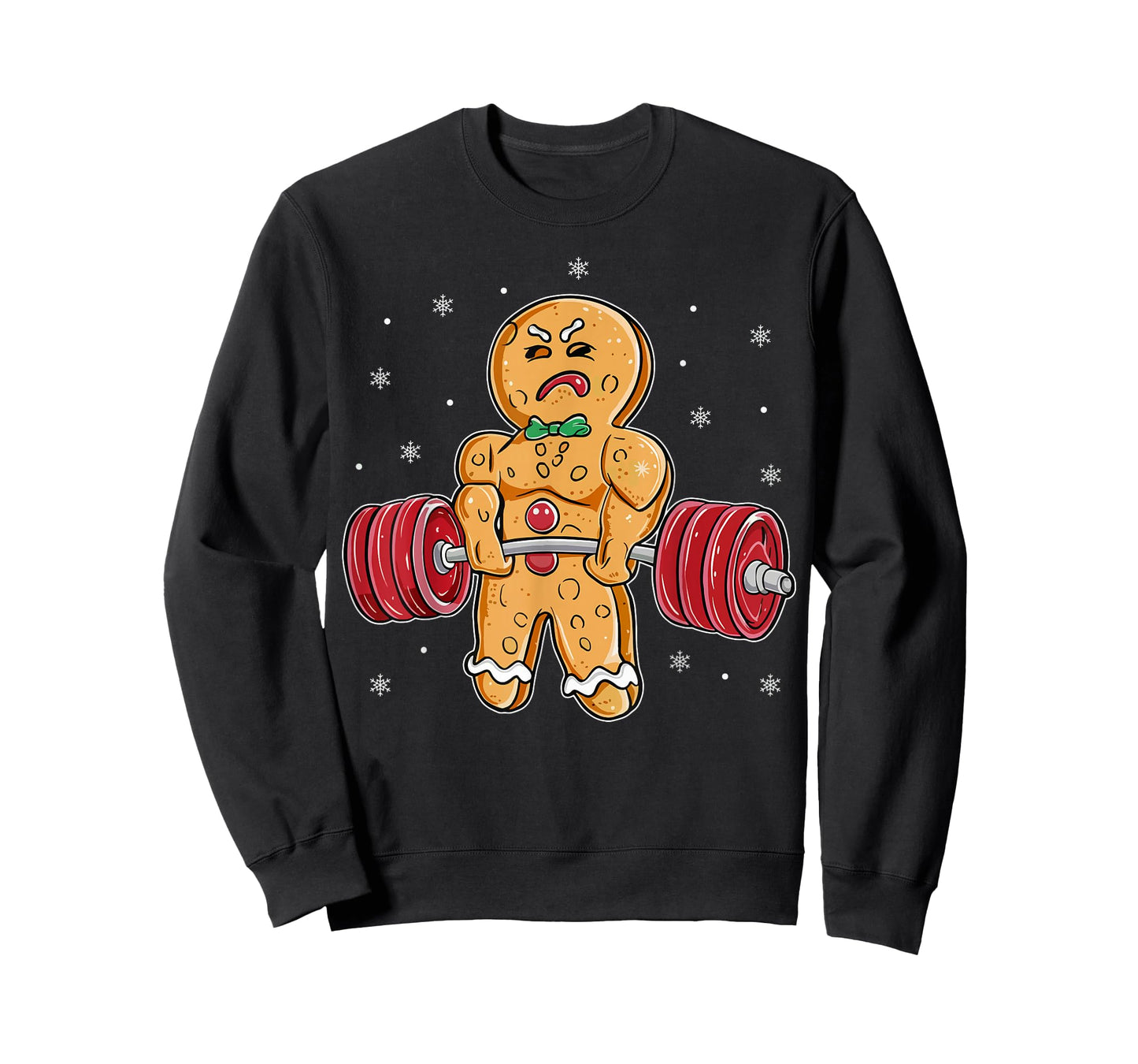 Gingershred Funny Gingerbread Man Gym Bodybuilding Christmas T-Shirt