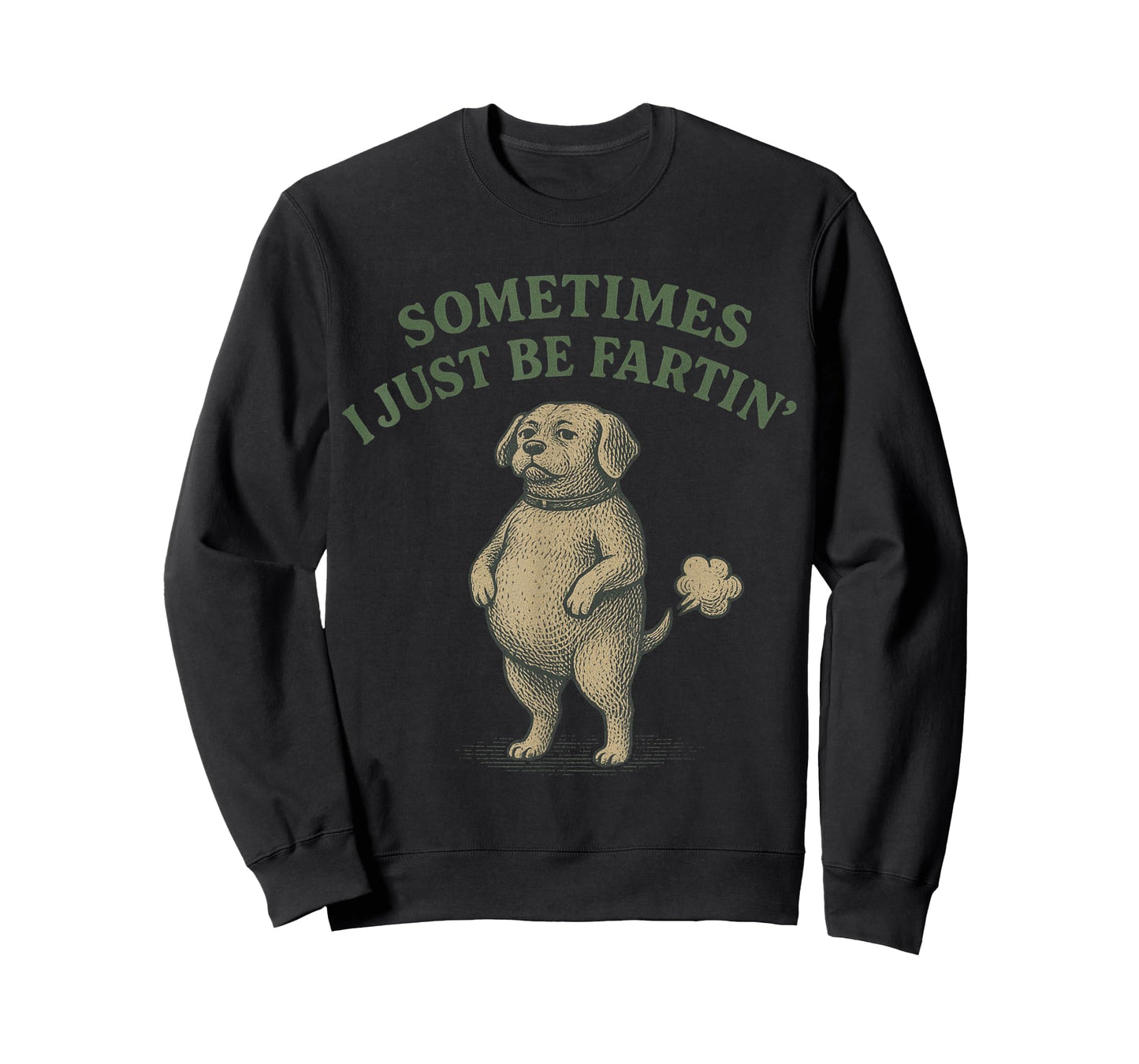 Sometimes I Just Be Farting Funny Dog Design Women Men Kids T-Shirt