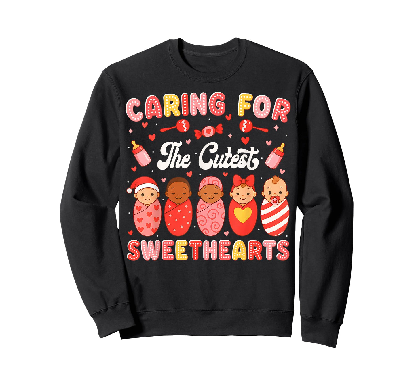 Valentine Caring for The Cutest Sweethearts NICU Nurse T-Shirt