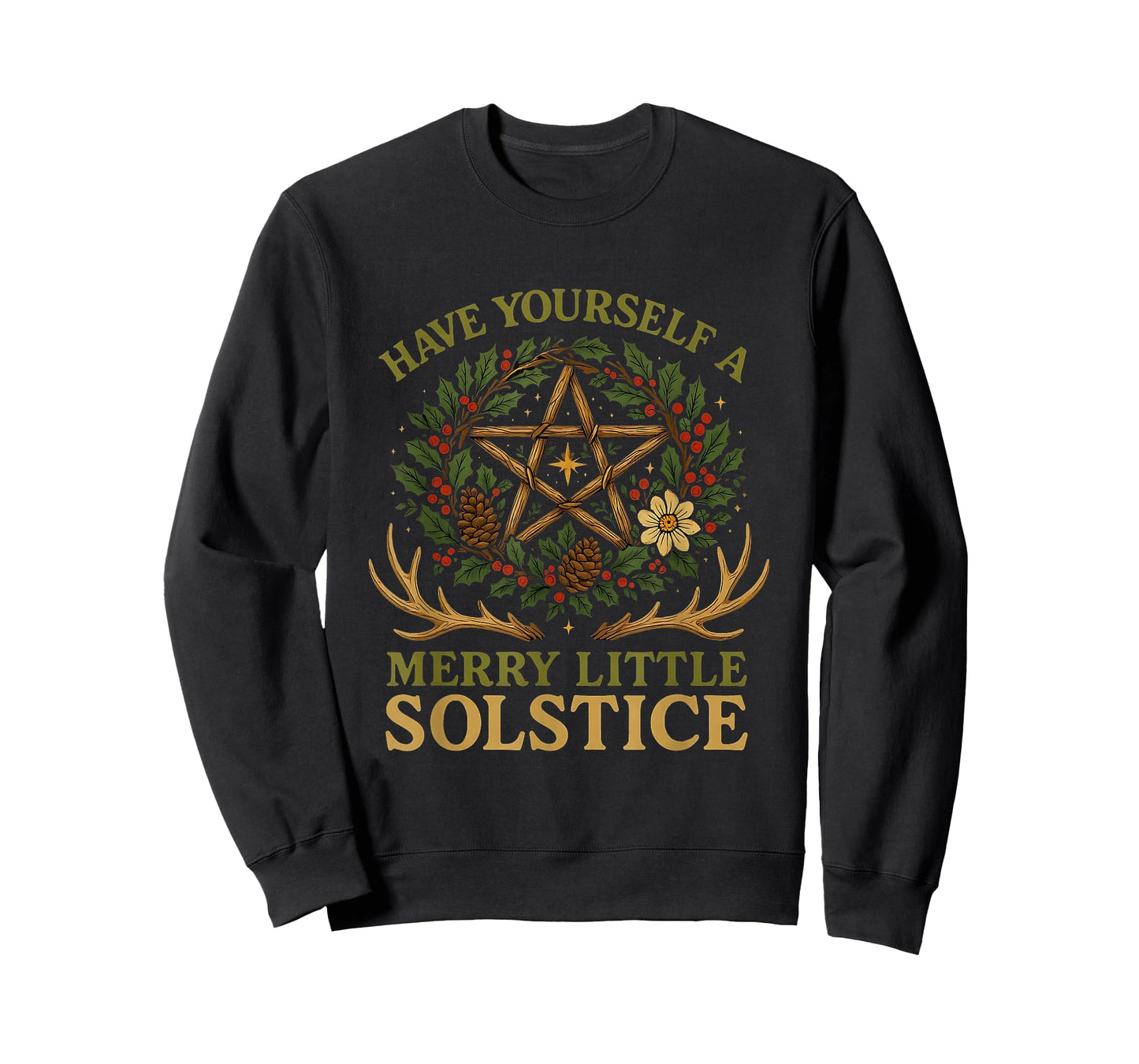 Have Yourself a Merry Little Solstice Witchcore T-Shirt