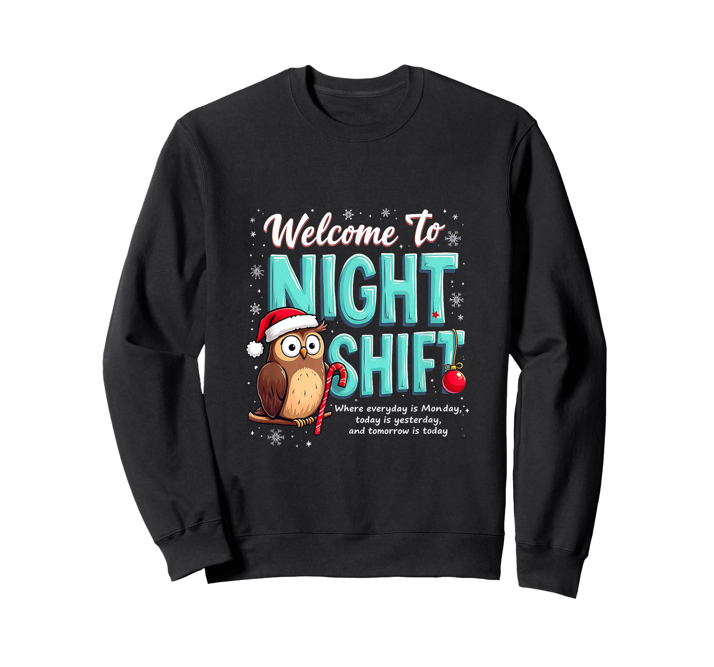 Funny Christmas Nurse ICU Santa Silent Night Groovy ER CNA T-Shirt