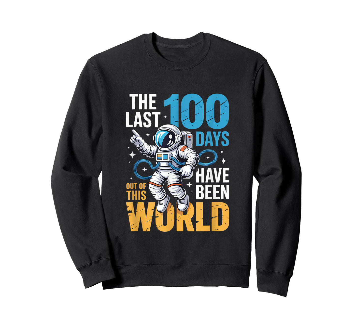 100 Days Out of This World 100th Day of School Boys Space T-Shirt