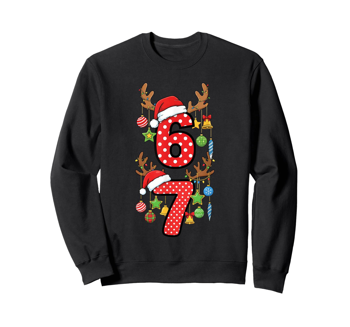Funny 67 Six Seven Christmas Boys Girls Kids Teens Xmas 6 7 T-Shirt