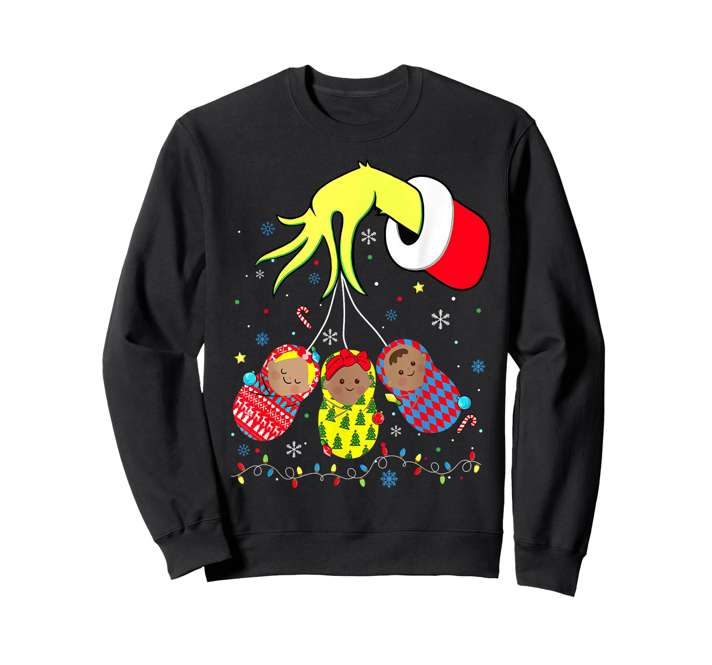 Labor and Delivery Nurse Xmas Lights Merry Christmas Holiday T-Shirt