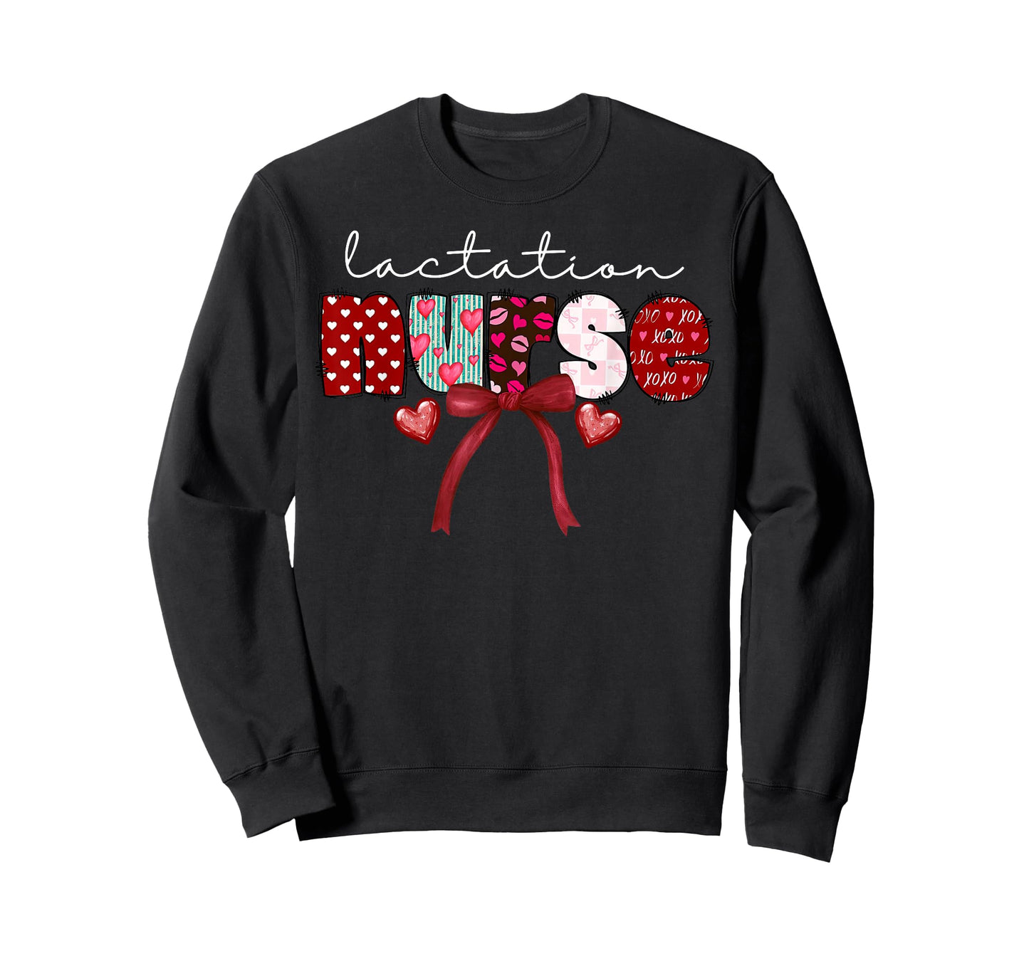 Lactation Nurse Coquette Bow Valentine IBCLC Appreciation T-Shirt