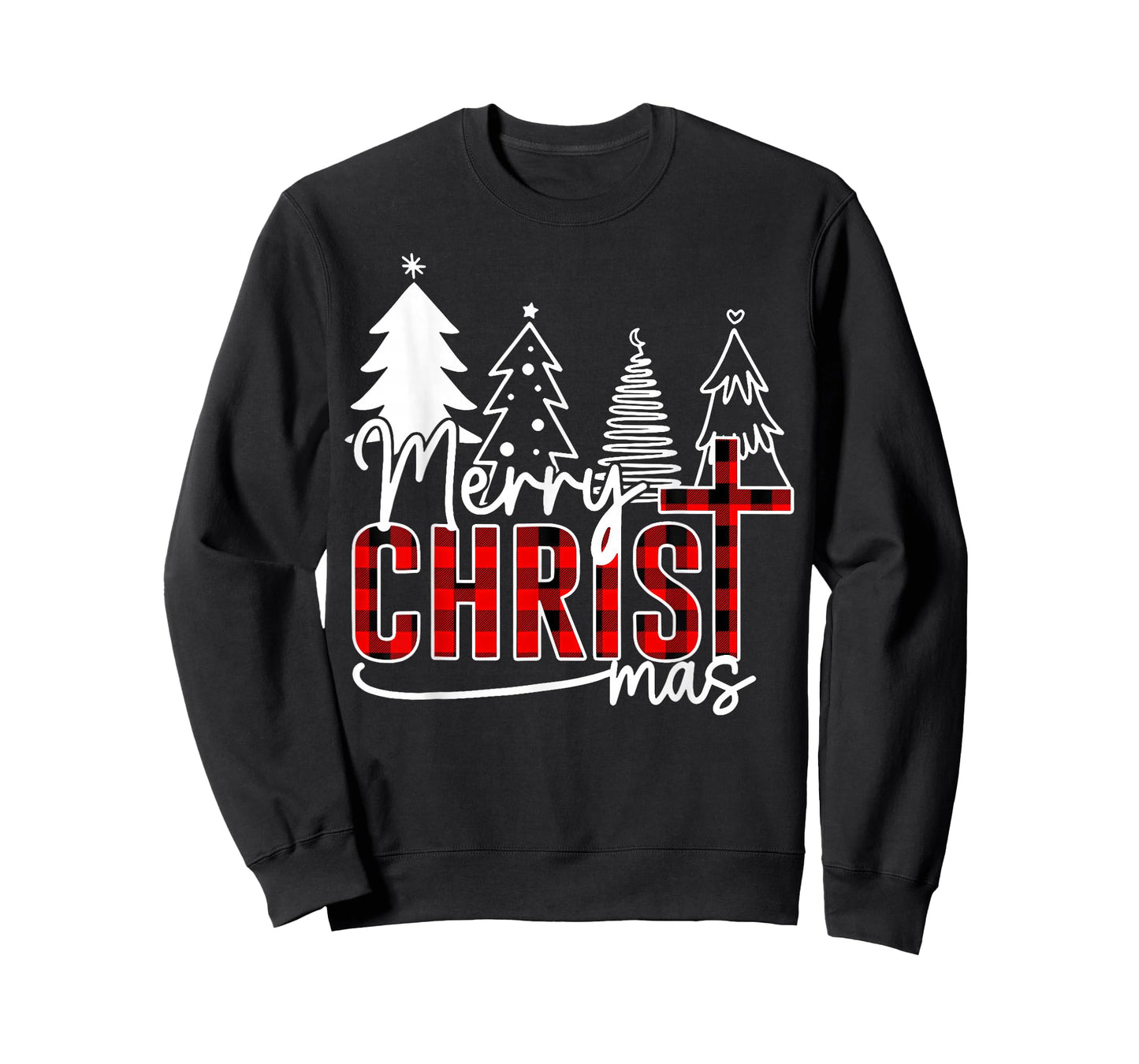 Merry Christ Mas Christian Christmas Jesus Christmas Family T-Shirt