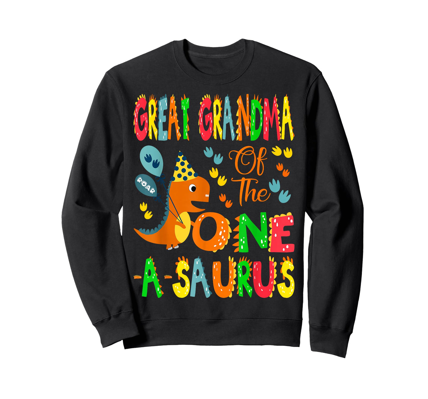 Great Grandma of The One-A-Saurus 1st Birthday Boy Dinosaur T-Shirt