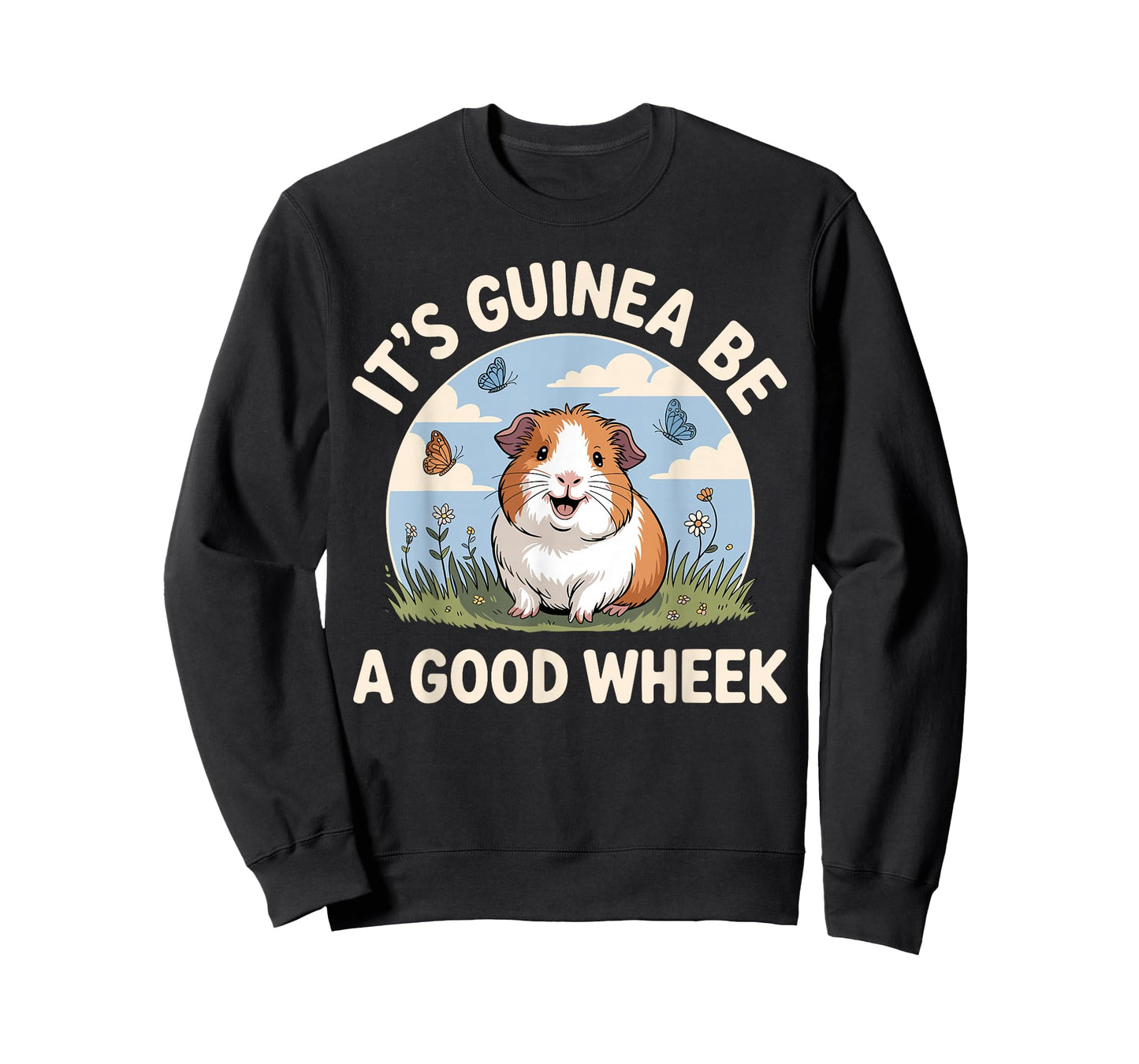 Cute Guinea Pig Art for Men Women Adult Guinea Pig Lover T-Shirt
