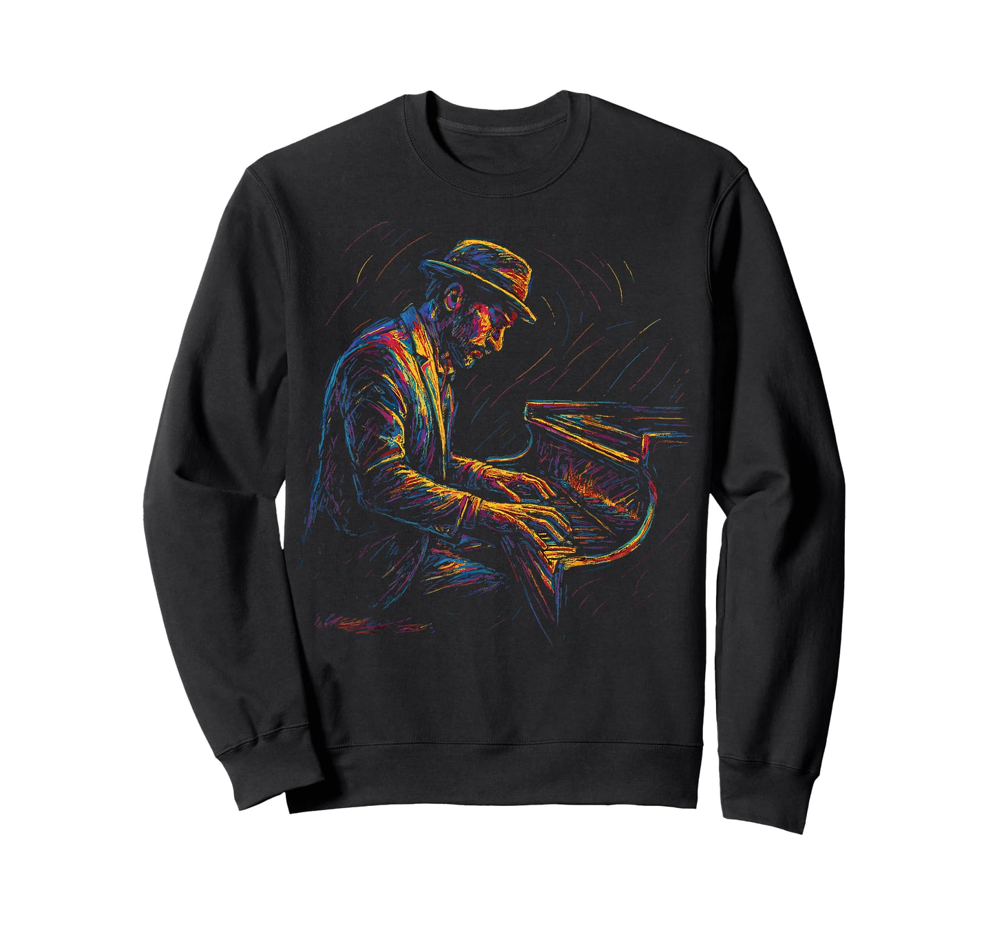 Jazz Musician Piano Player Pianist Artistic Music Jazz Lover T-Shirt