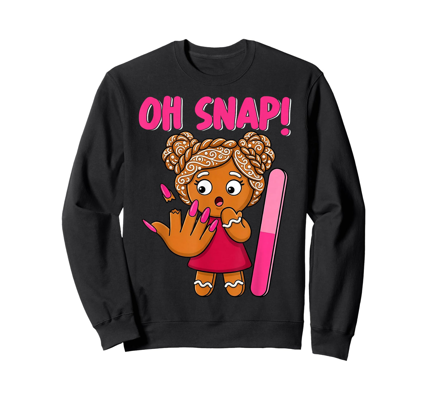 Christmas Oh Snap Broken Nail Funny Gingerbread Xmas T-Shirt