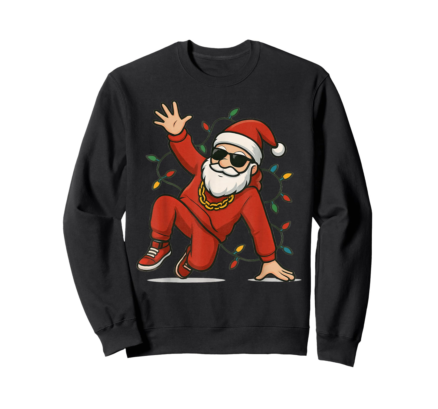 Dancing Hip Hop Santa Claus Xmas Christmas Party T-Shirt