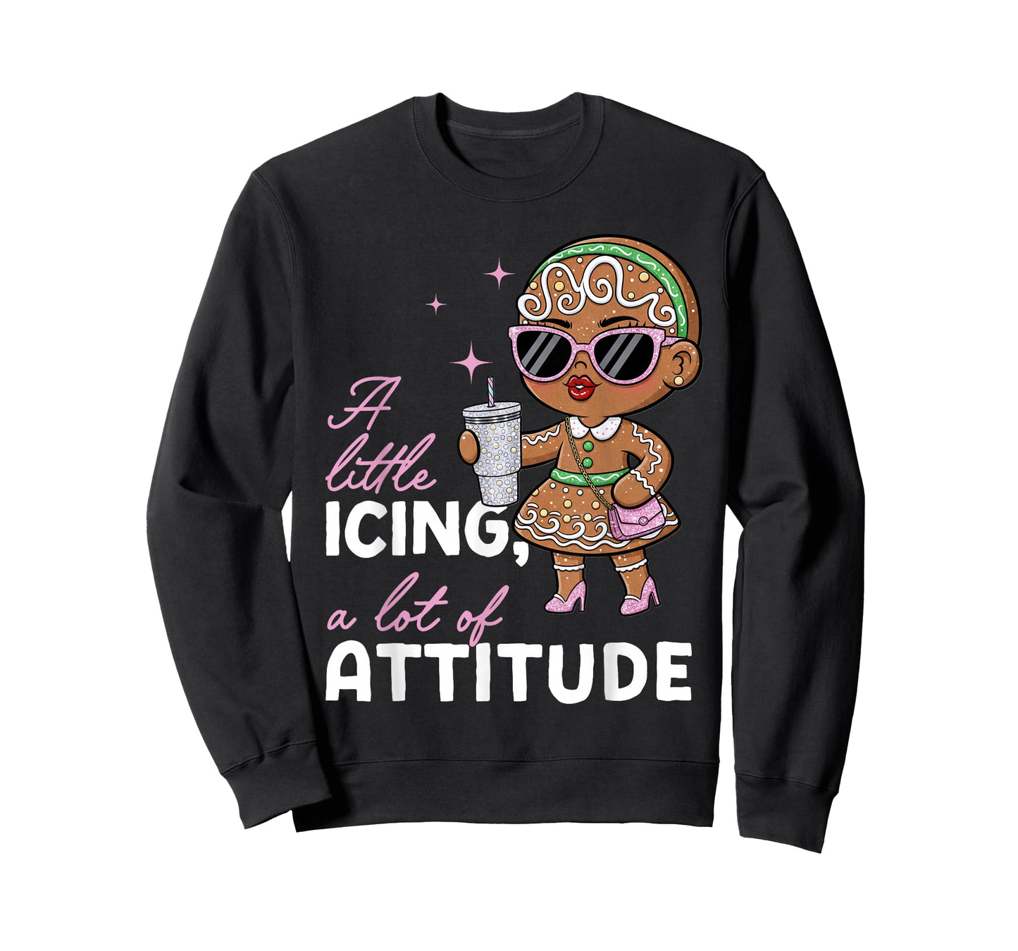 Sassy Gingerbread Girl Bougie Christmas Attitude Funny T-Shirt