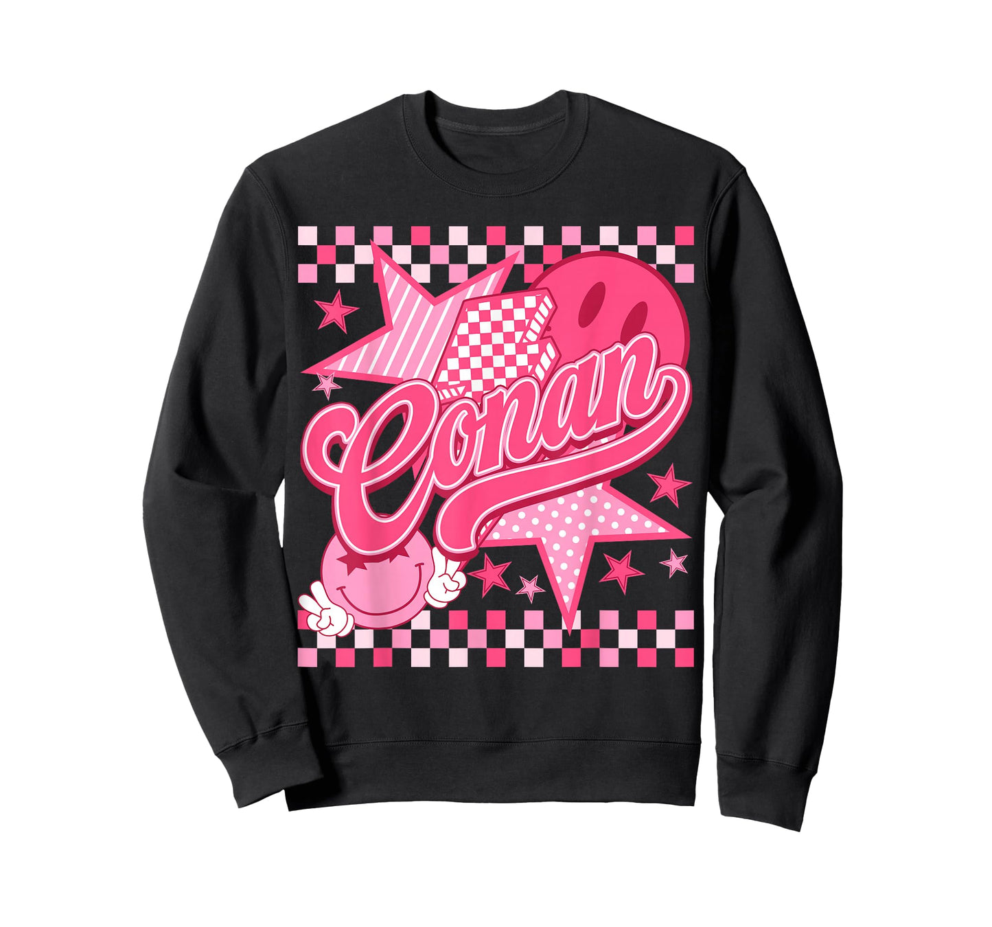 Girl Conan Groovy Retro First Name Personalized 80's T-Shirt