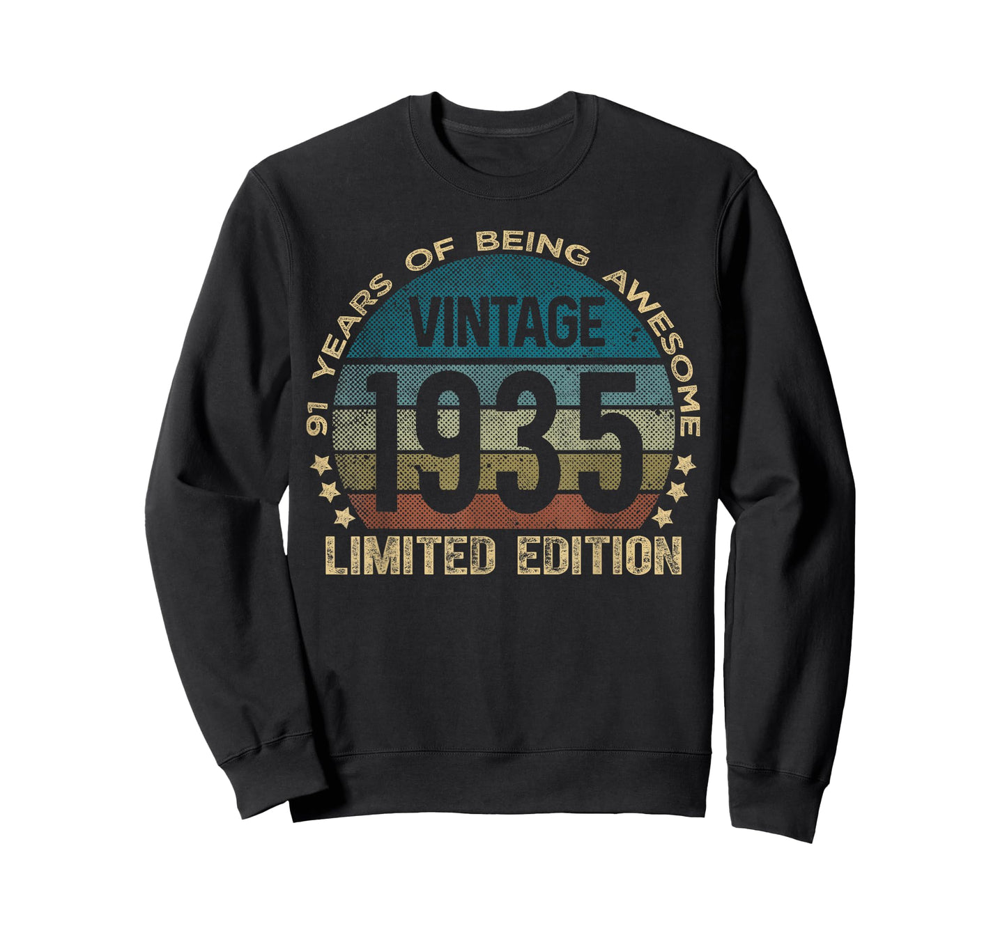 91 Year Old Gifts Vintage 1935 Limited Edition 91st Birthday T-Shirt