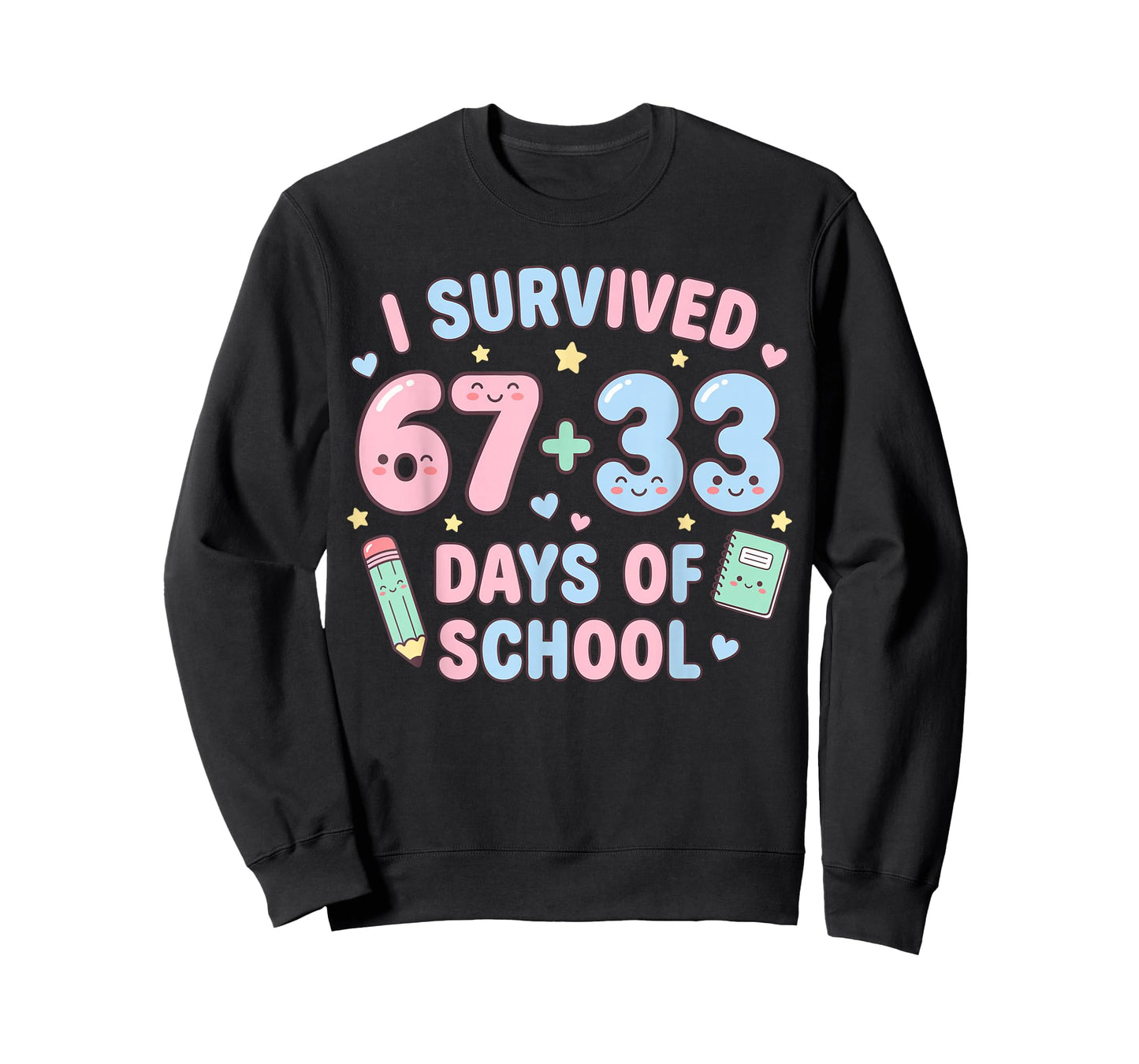 I Survived 100th Days of School Math Teacher Kids T-Shirt