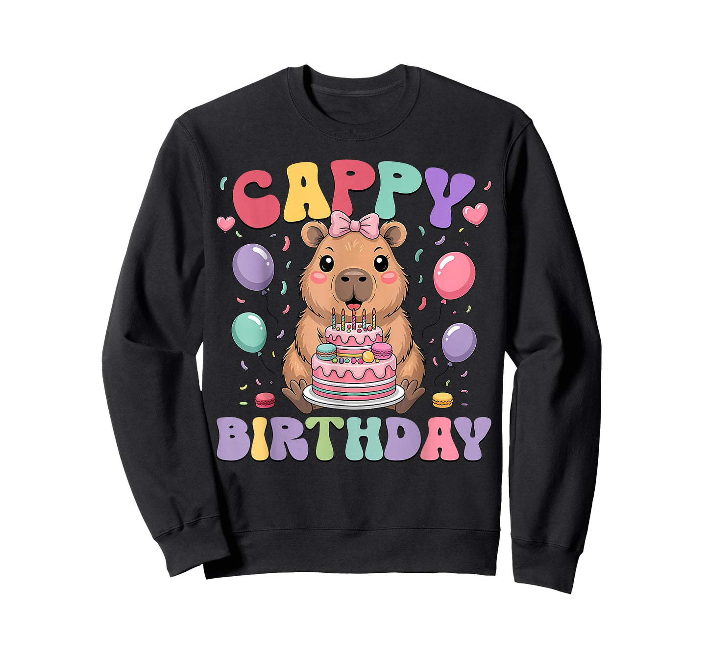 Capybara Birthday Girls Funny Birthday Kids Boys Girls T-Shirt