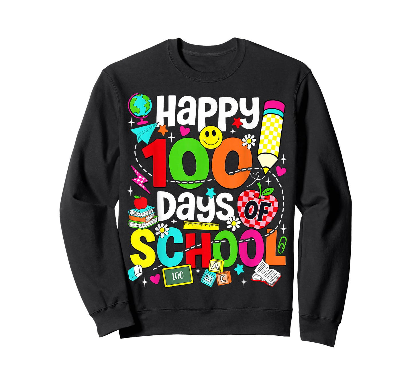 Happy 100 Days of School Teacher Student 100th Day of School T-Shirt