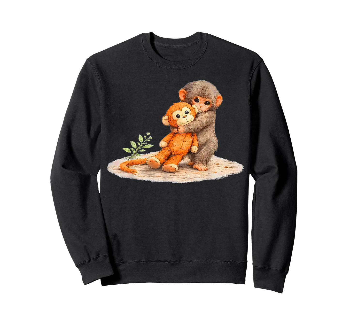 Monkey Punch, Baby Monkey Holding Plush Toy T-Shirt
