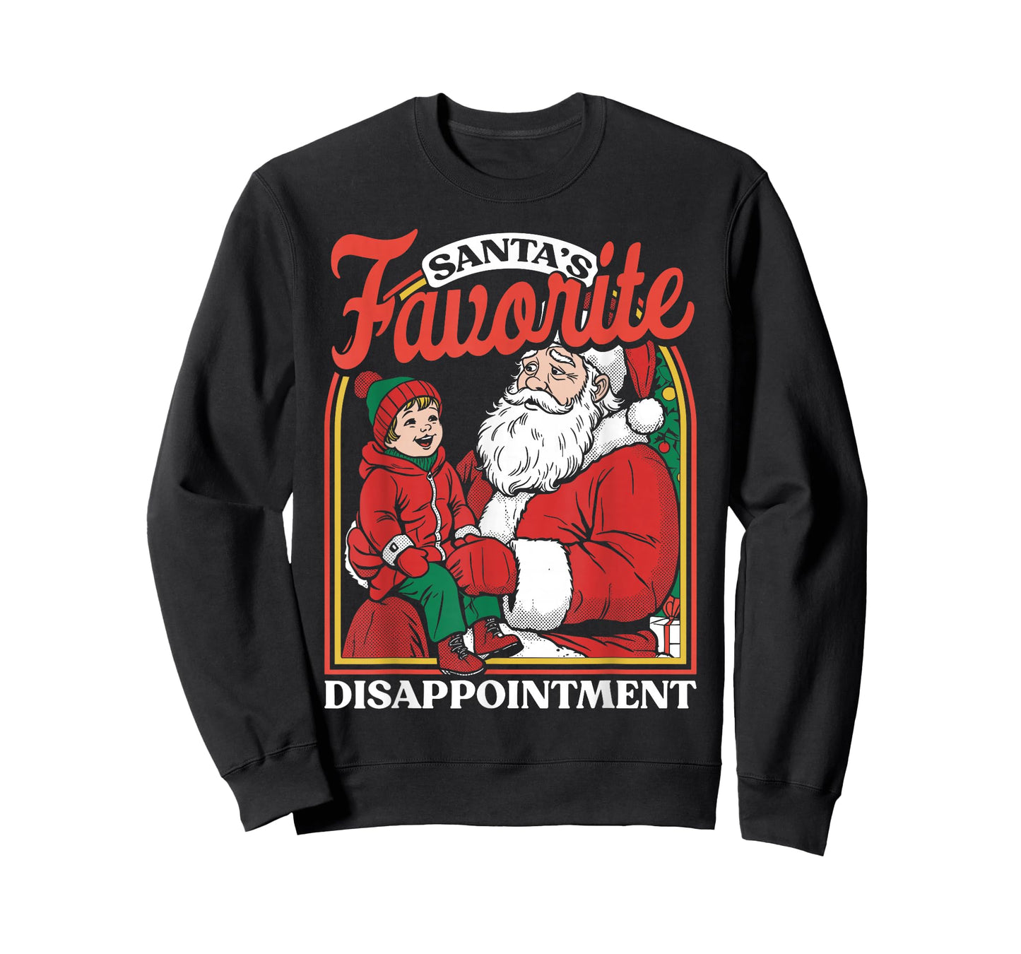 Santas Favorite Disappointment Funny Sarcastic Christmas T-Shirt