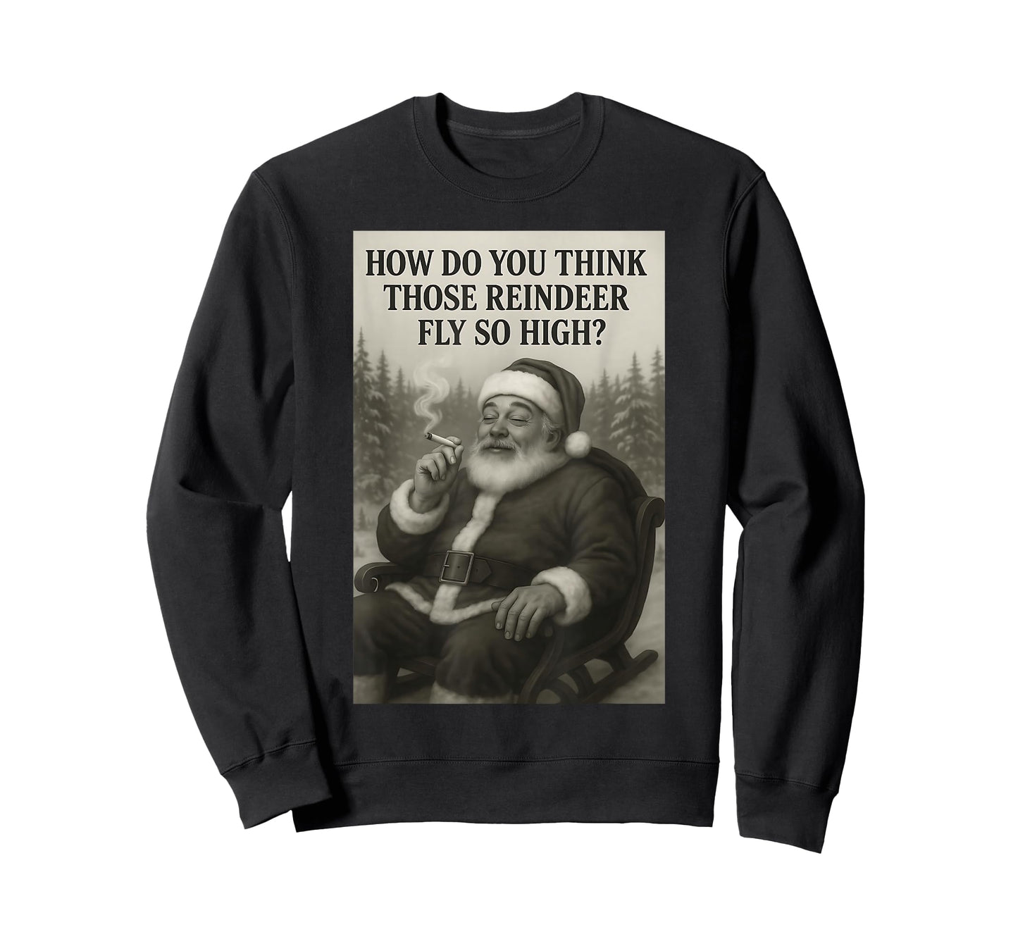 Cool Santa Claus Smoking Weed Marijuana 420 Christmas Quote T-Shirt