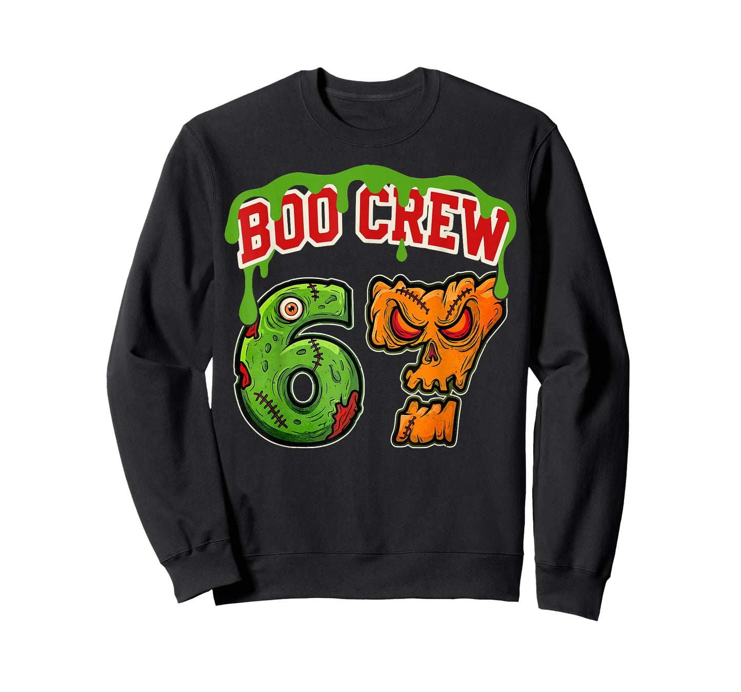 67 Halloween Boo Crew Sports Jersey Brainrot Meme Six Seven T-Shirt
